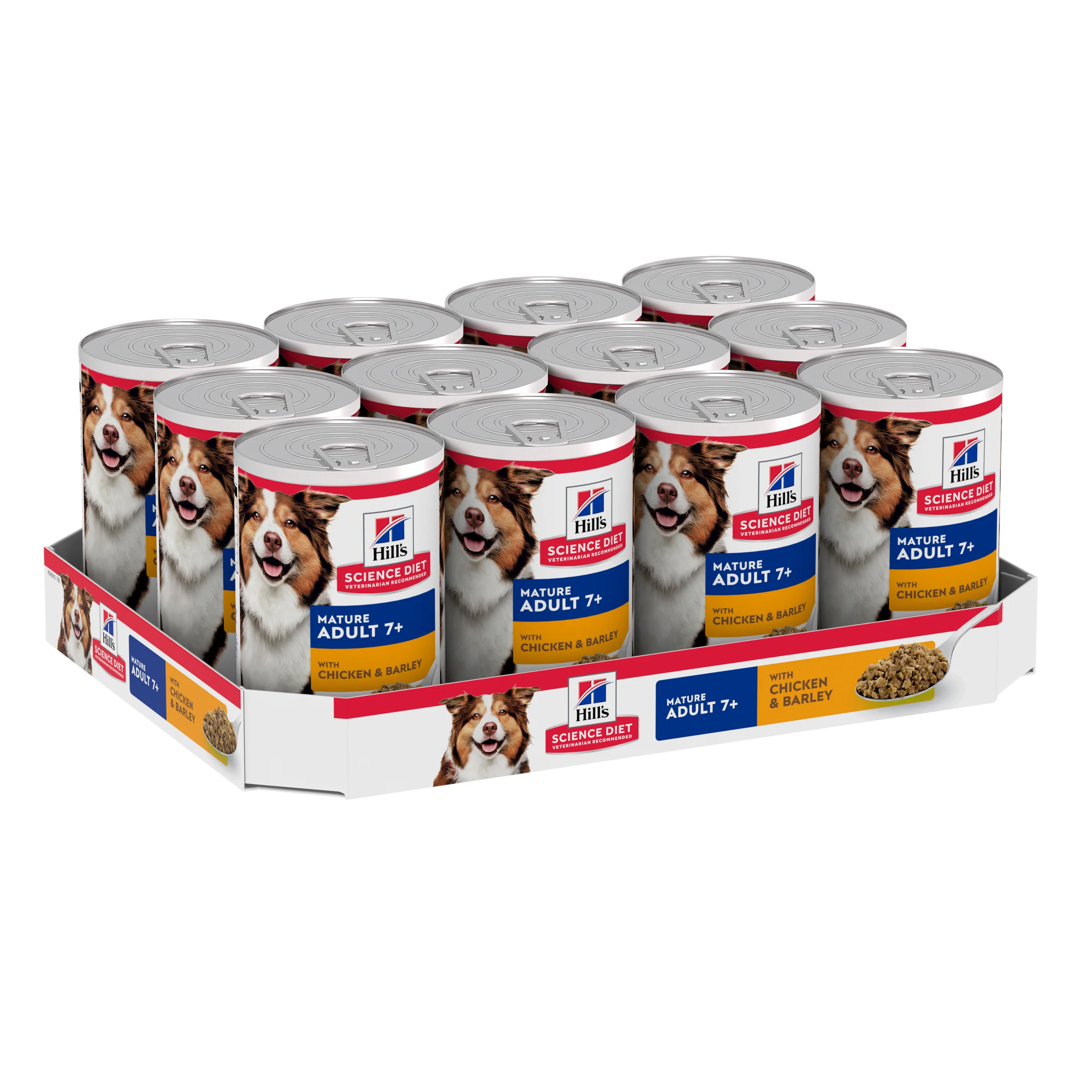 Hills Science Diet Adult 7+ Chicken and Barley Canned Dog Food 370g - Image 3