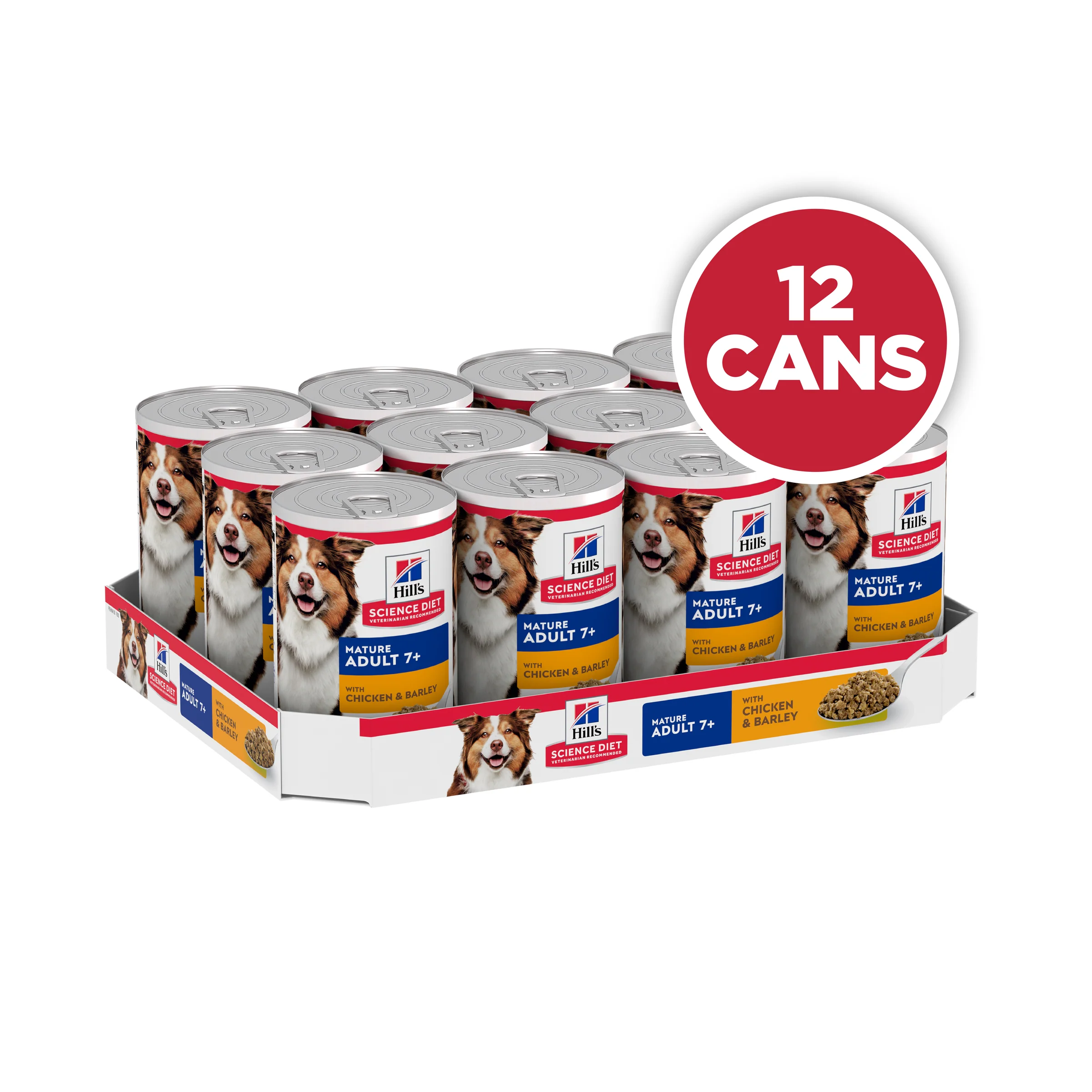 Hills Science Diet Adult 7+ Chicken and Barley Canned Dog Food 370g - Image 4
