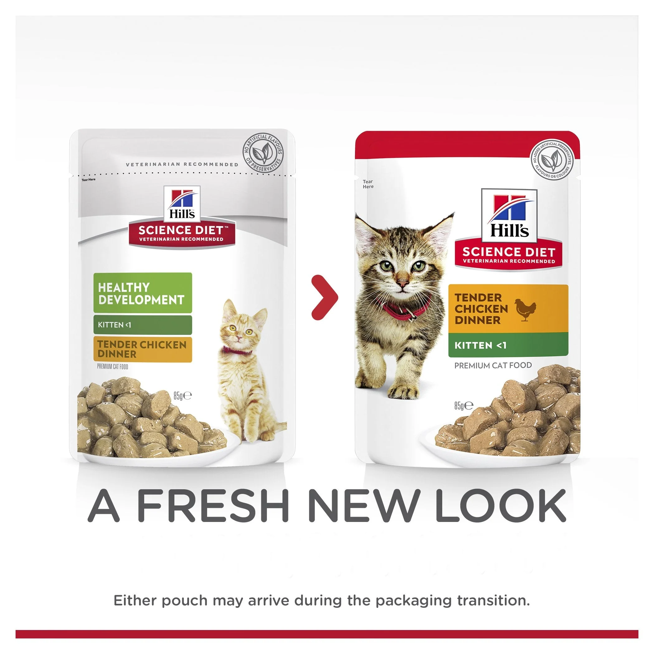 Hills Science Diet Kitten Healthy Development Chicken Cat Food Pouches 85g - Image 6