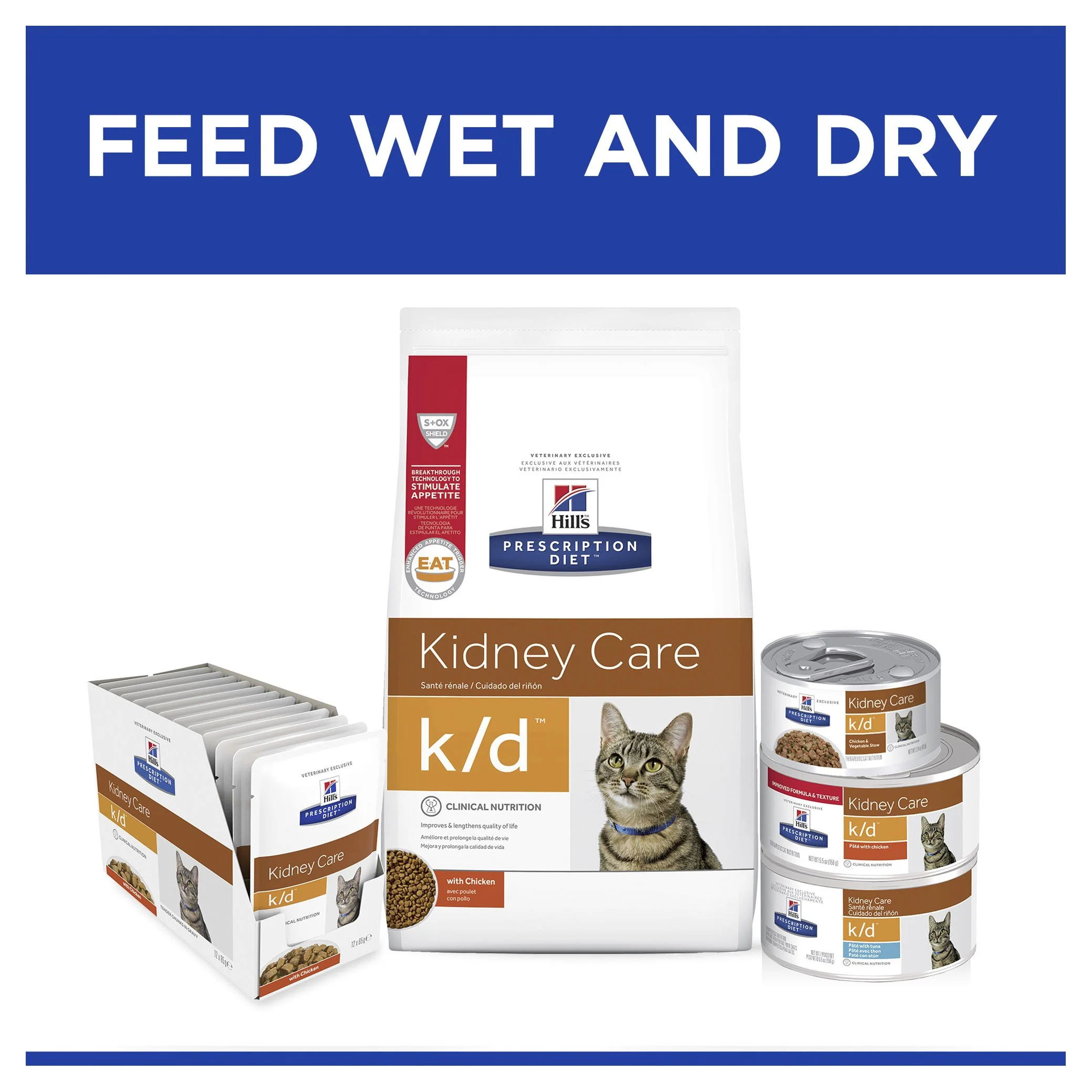 Hills Prescription Diet Cat k/d Kidney Care Salmon Wet Food Pouches 85g x 12 - Image 6