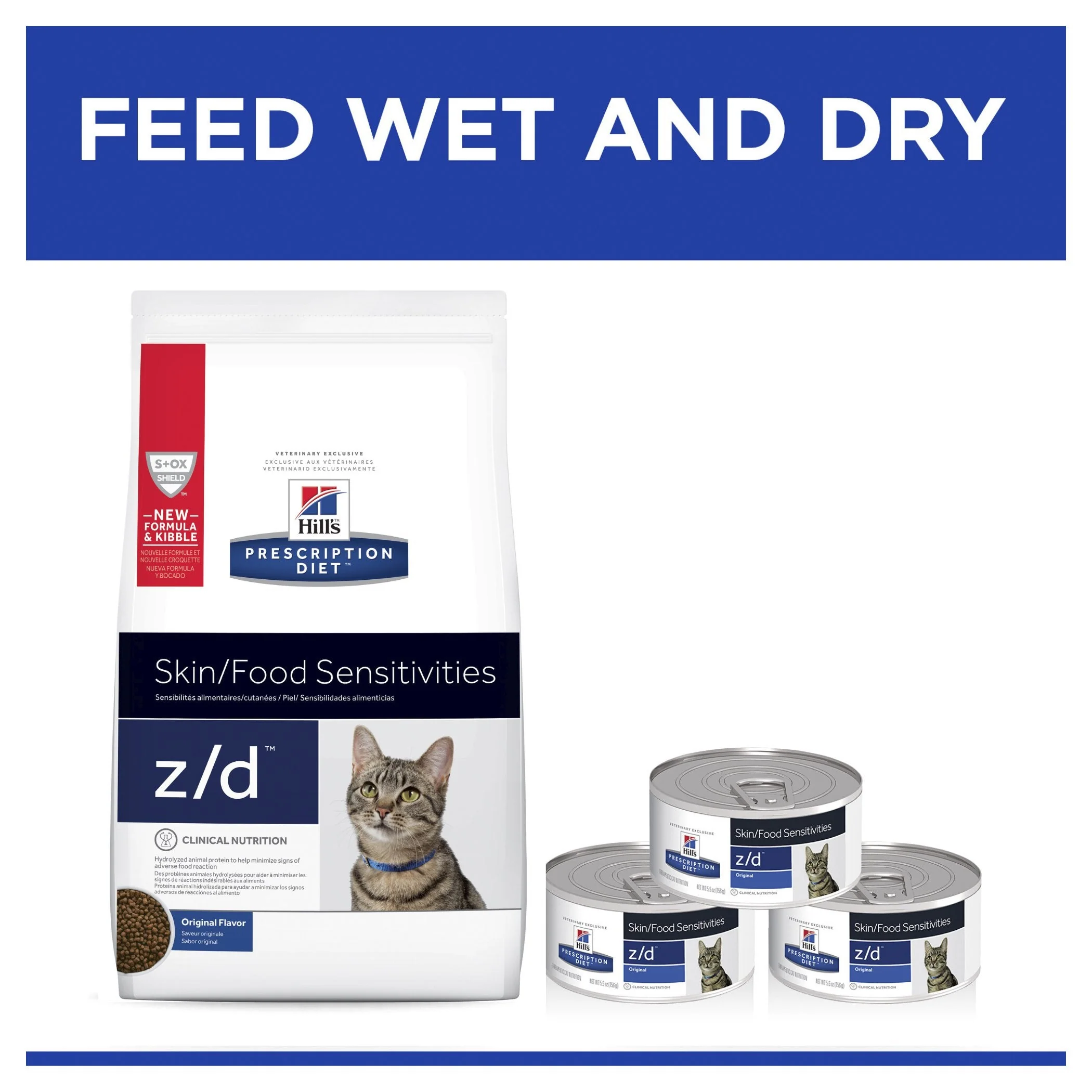 Hills Prescription Diet Cat z/d Skin/Food Sensitivities Dry Food 3.85kg - Image 4