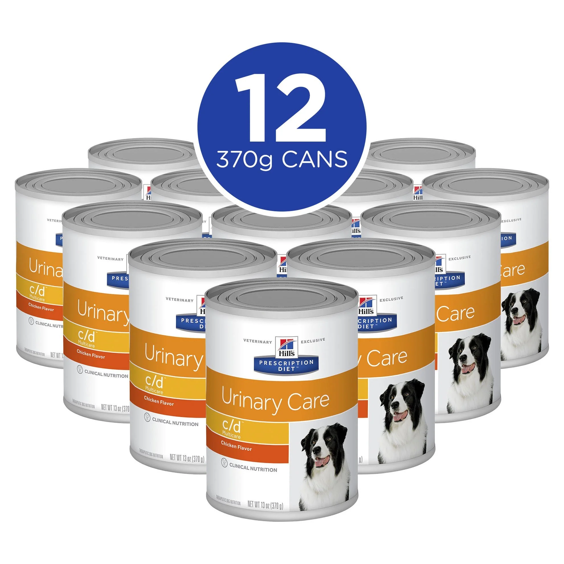 Hills Prescription Diet Dog c/d Multicare Urinary Care Chicken Wet Food 370g x 12 - Image 4