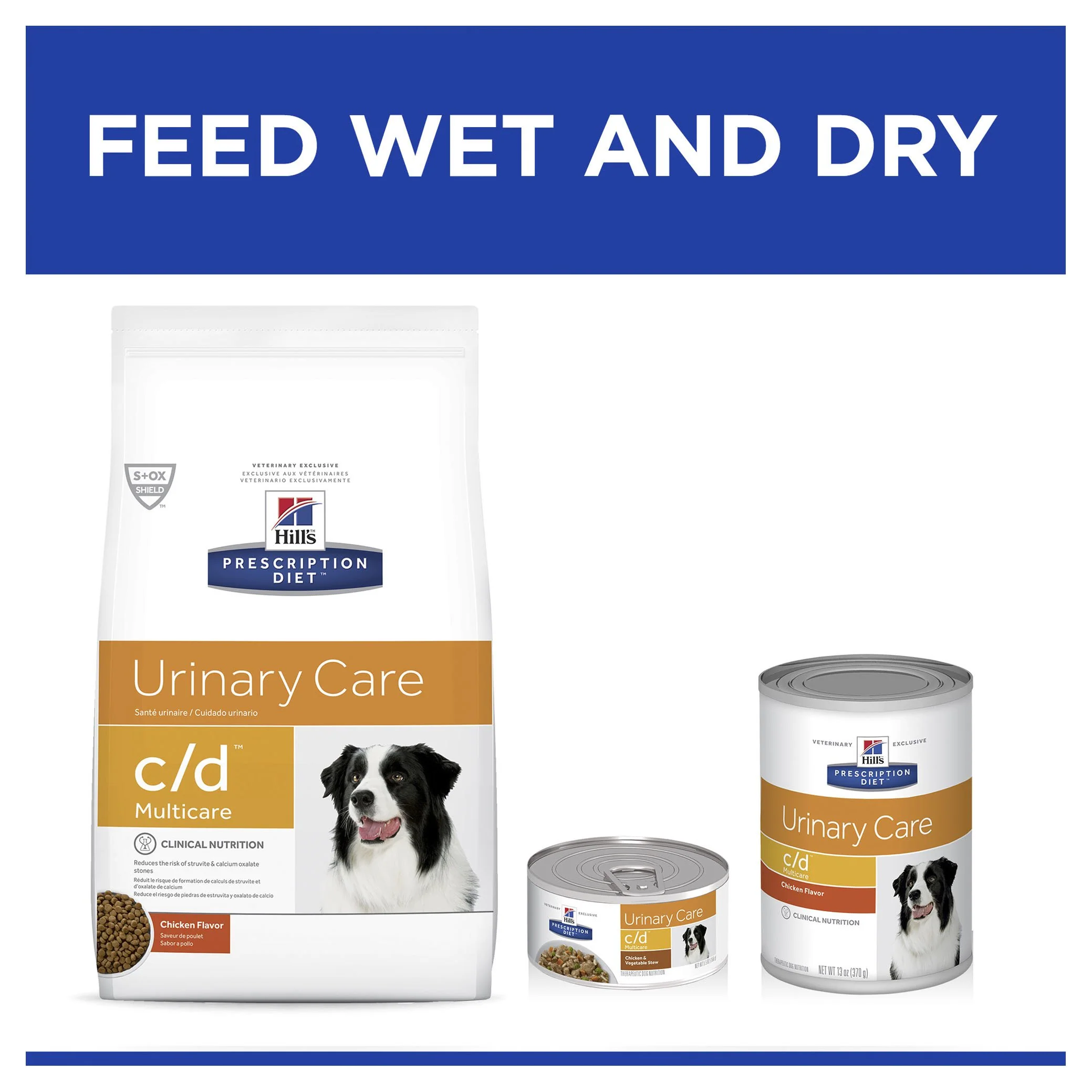 Hills Prescription Diet Dog c/d Multicare Urinary Care Chicken Wet Food 370g x 12 - Image 6