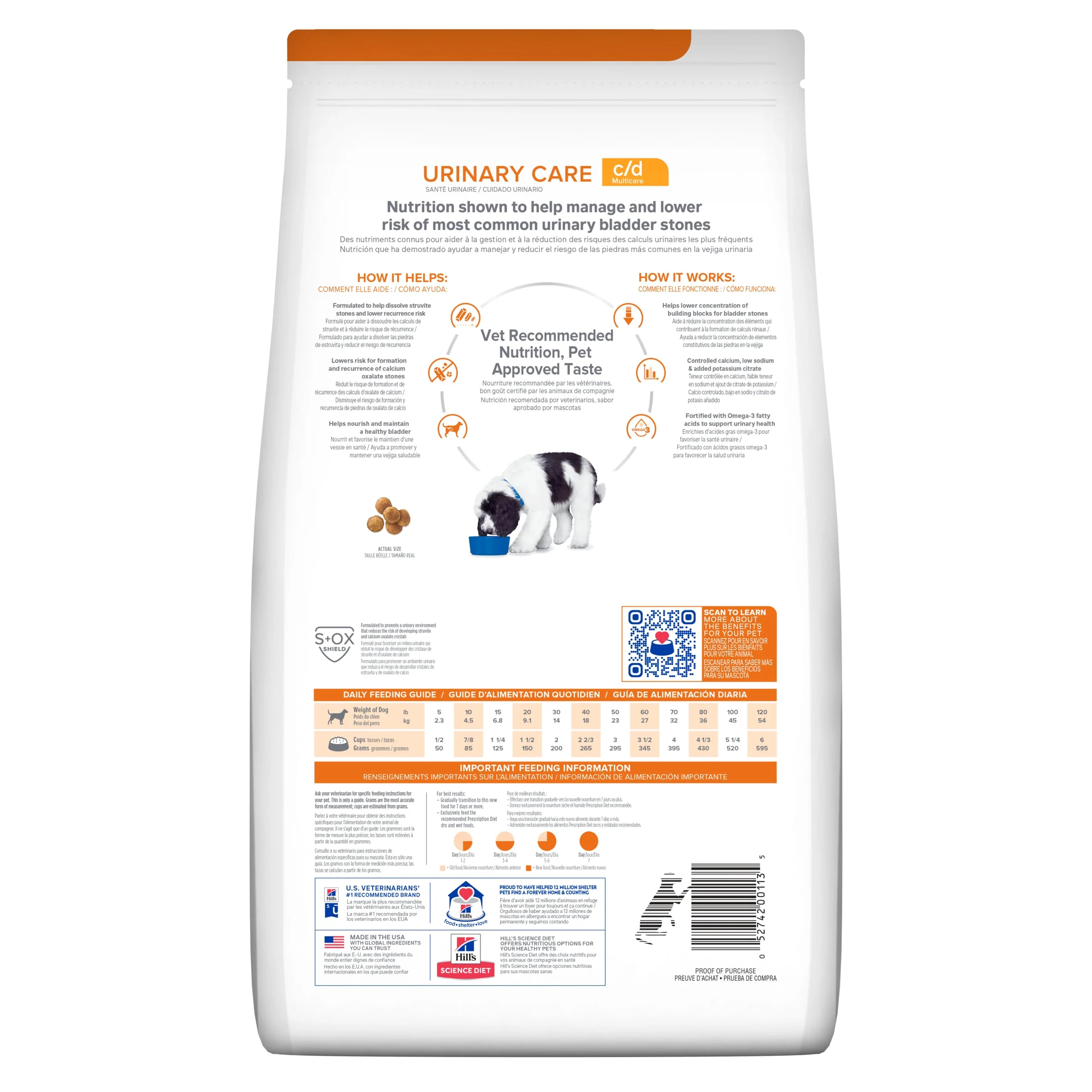 Hills Prescription Diet Dog c/d Multicare Urinary Care Dry Food 7.98kg - Image 2