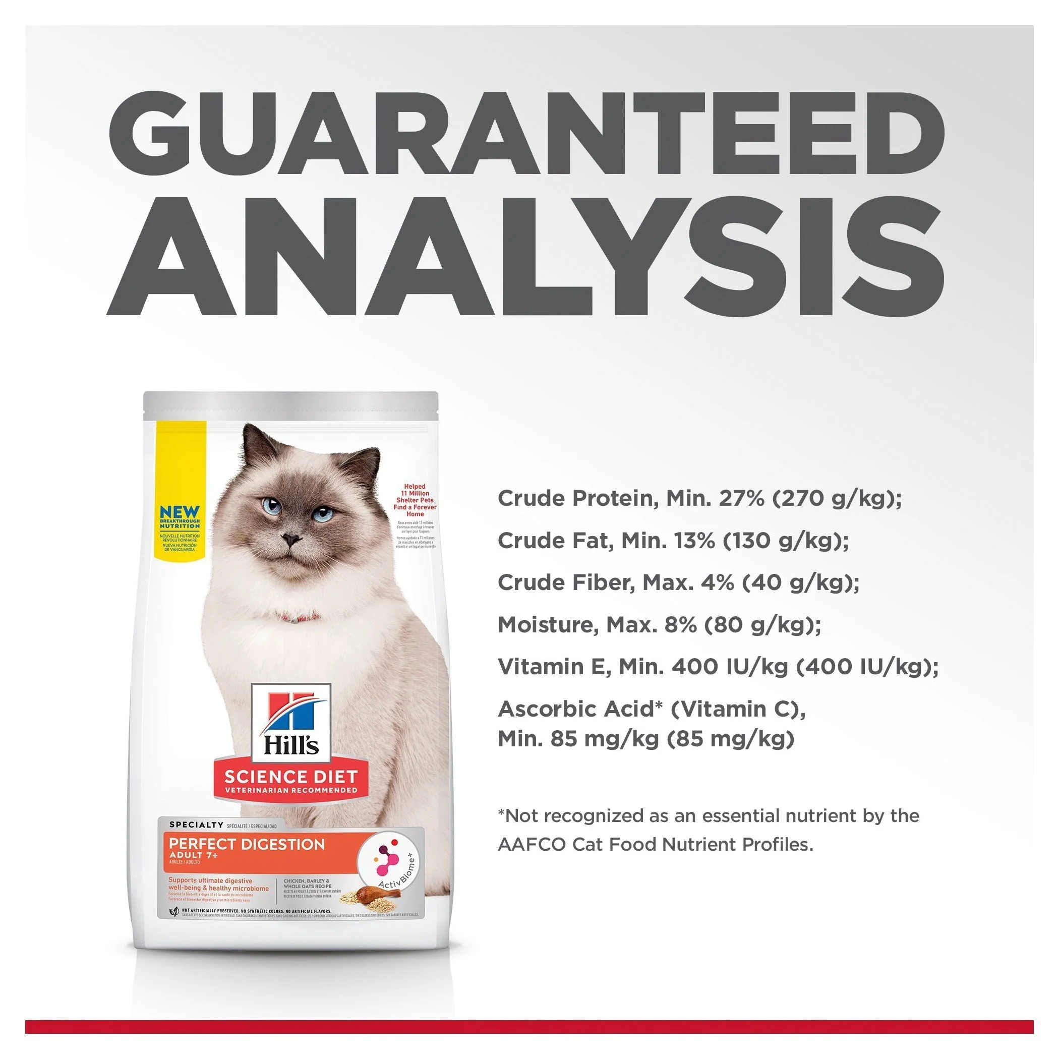 Hills Science Diet Perfect Digestion 7+ Dry Cat Food 2.72kg - Image 9