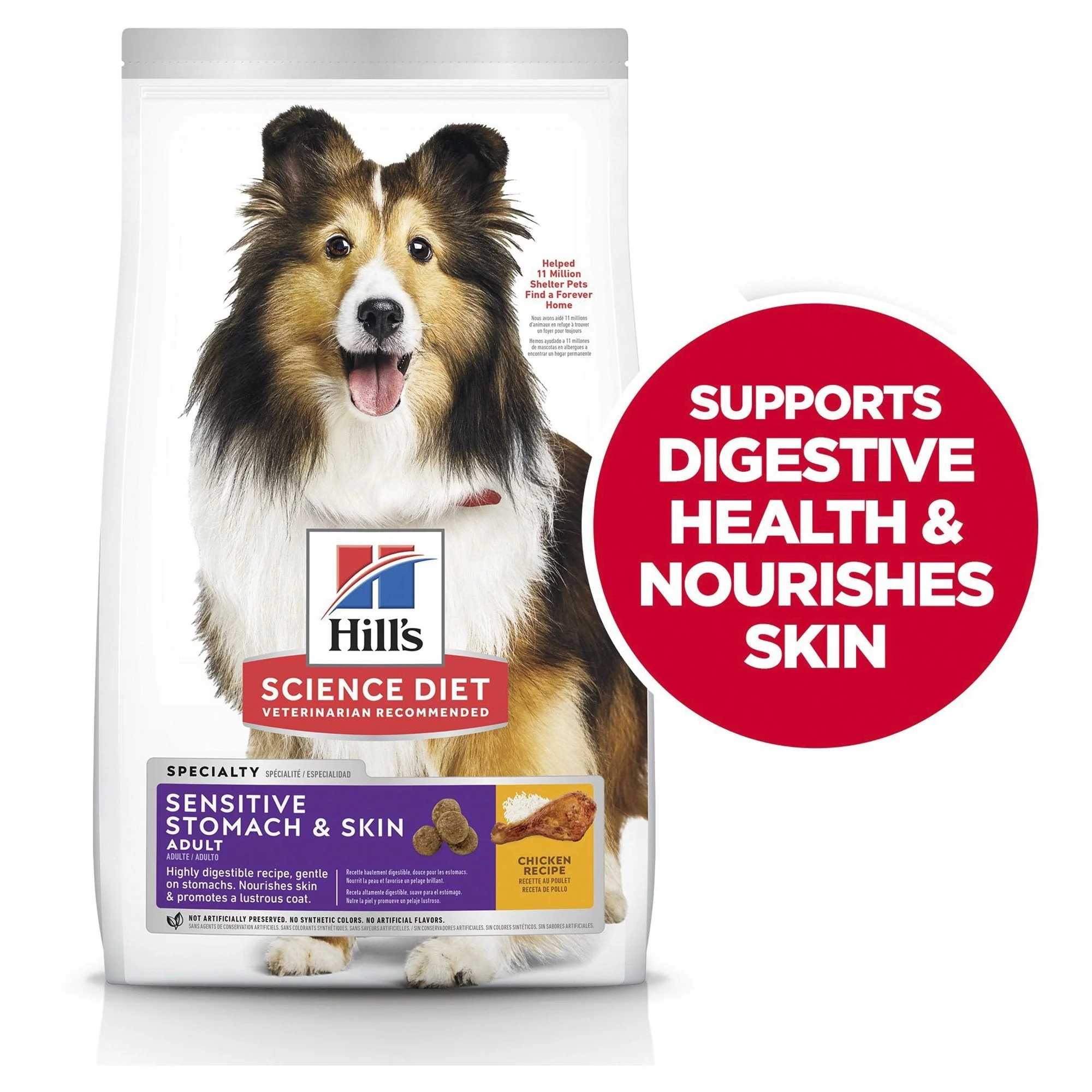 Hills Science Diet Sensitive Stomach and Skin Adult Dry Dog Food 12kg - Image 10