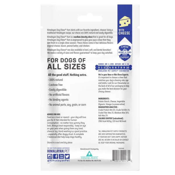 Himalayan Pet Supply Yaky Chew Yum Cheese Dog Treat - Image 3