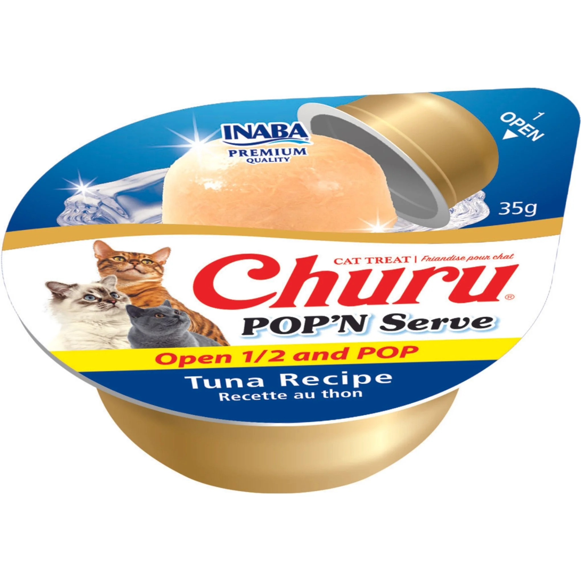 Inaba Churu Pop N Serve Tuna Jelly Treat for Cats 2 Pack - Image 2