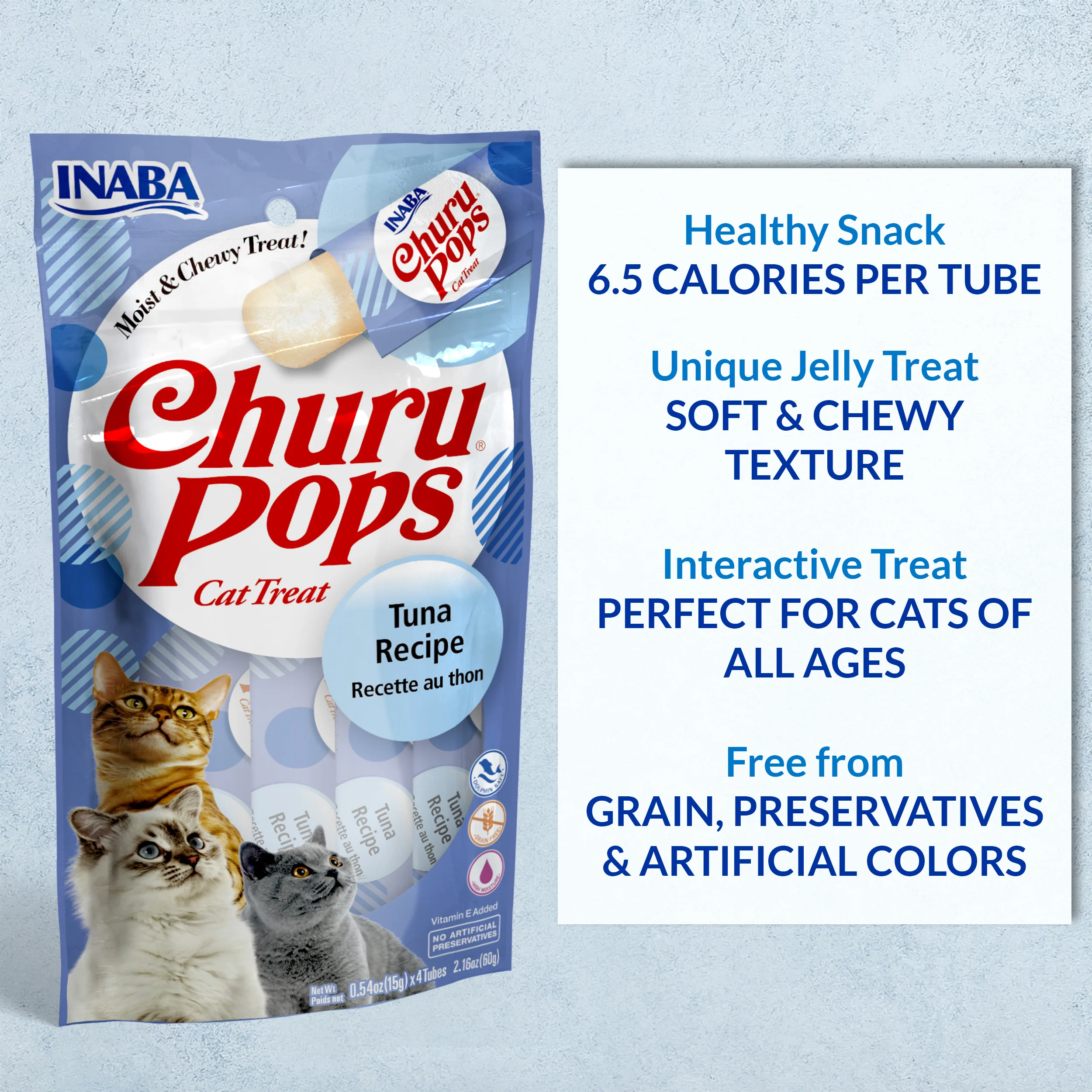 Inaba Churu Pops Tuna with Chicken Cat Treats 60g - Image 3