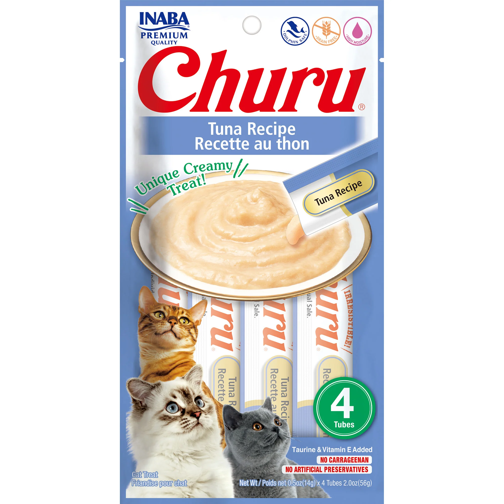 Inaba Churu Puree Tuna Cat Treats 56g x 6 - Image 3