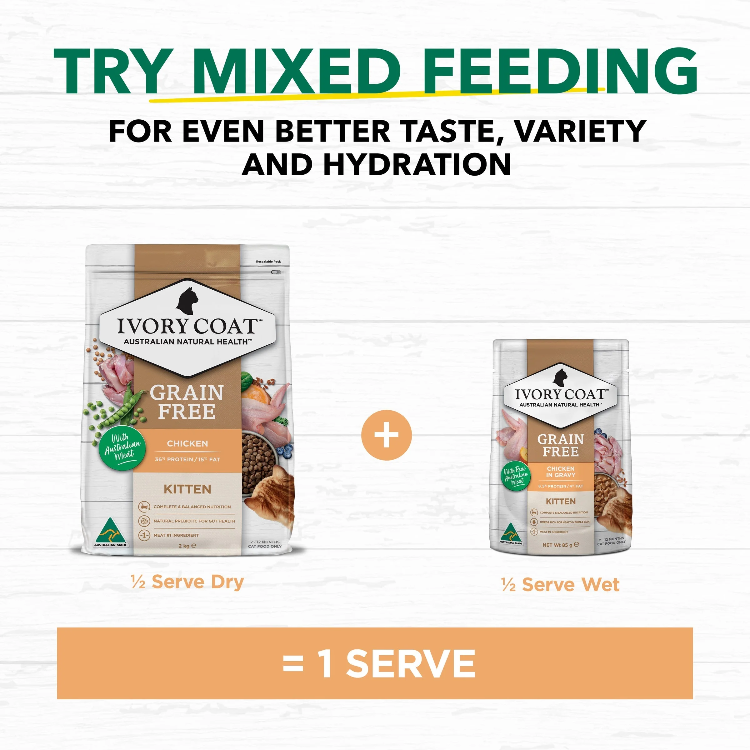 Ivory Coat Grain Free Chicken in Gravy Kitten Wet Food 85g - Image 6
