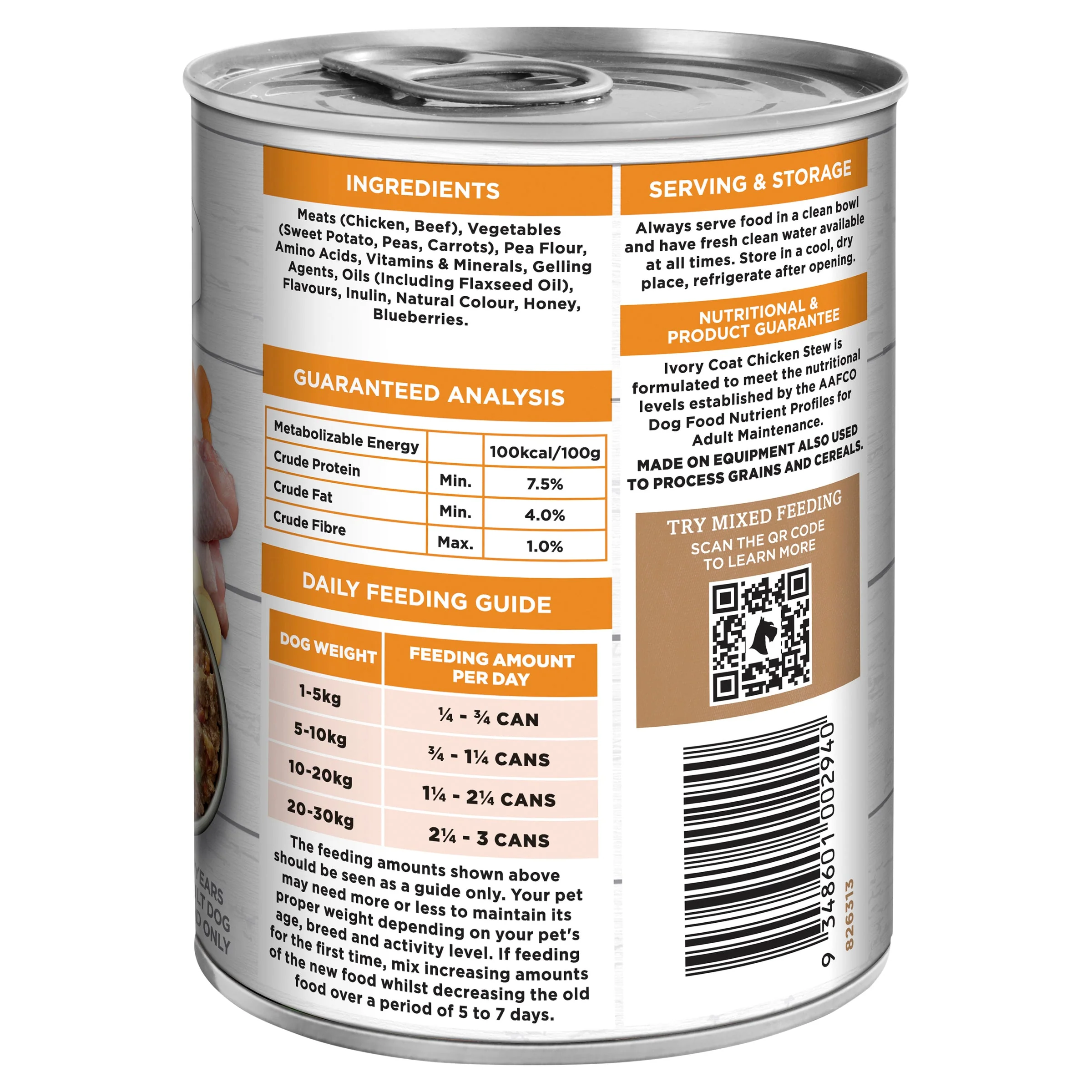Ivory Coat Grain Free Chicken Stew Adult Dog Wet Food 400g x 12 - Image 3