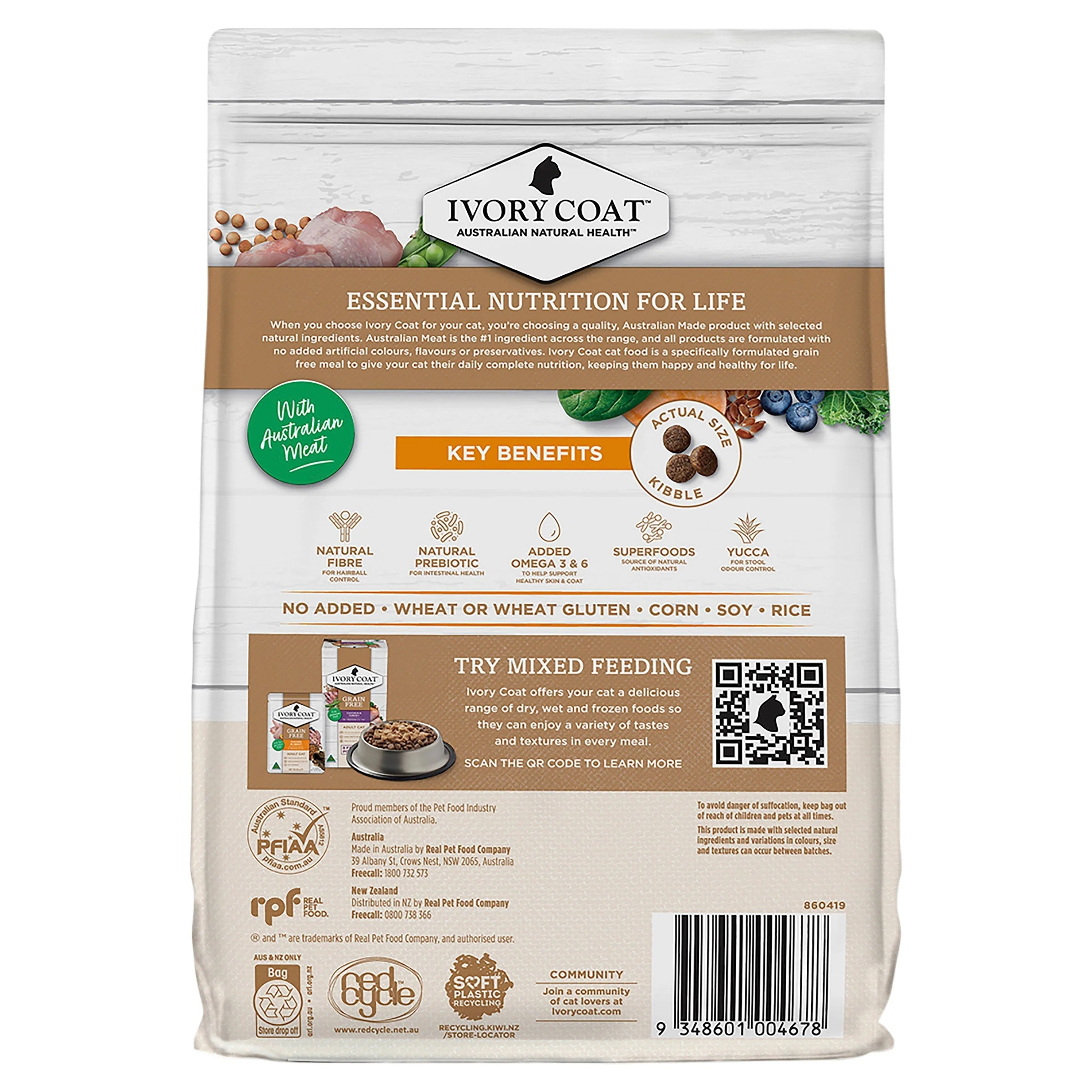 Ivory Coat Grain Free Chicken Adult Cat Dry Food 2kg - Image 2