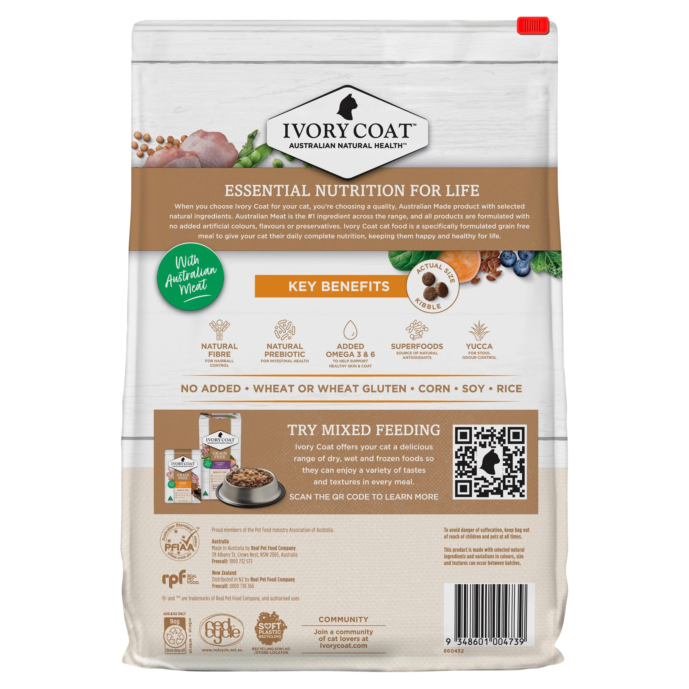 Ivory Coat Grain Free Chicken Adult Cat Dry Food 4kg - Image 2