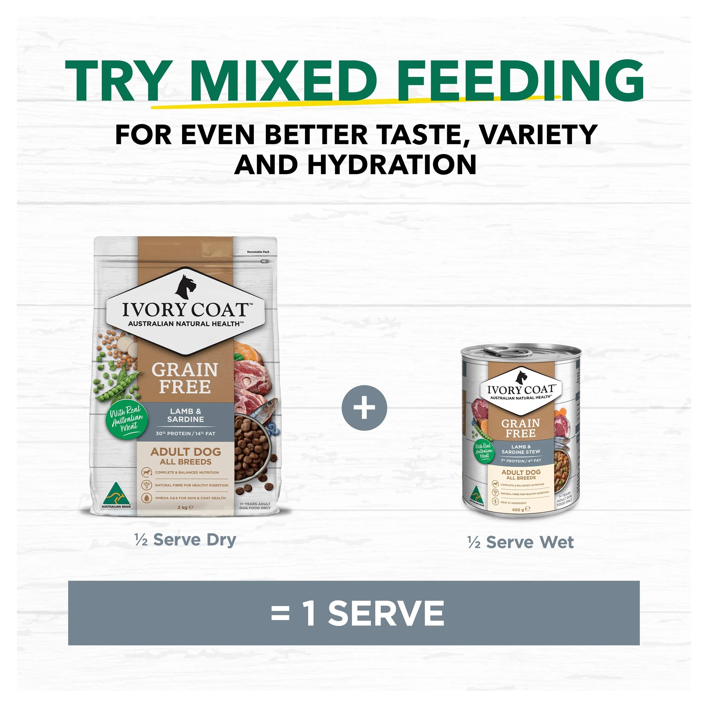 Ivory Coat Grain Free Lamb and Sardine Stew Adult Dog Wet Food 400g - Image 7