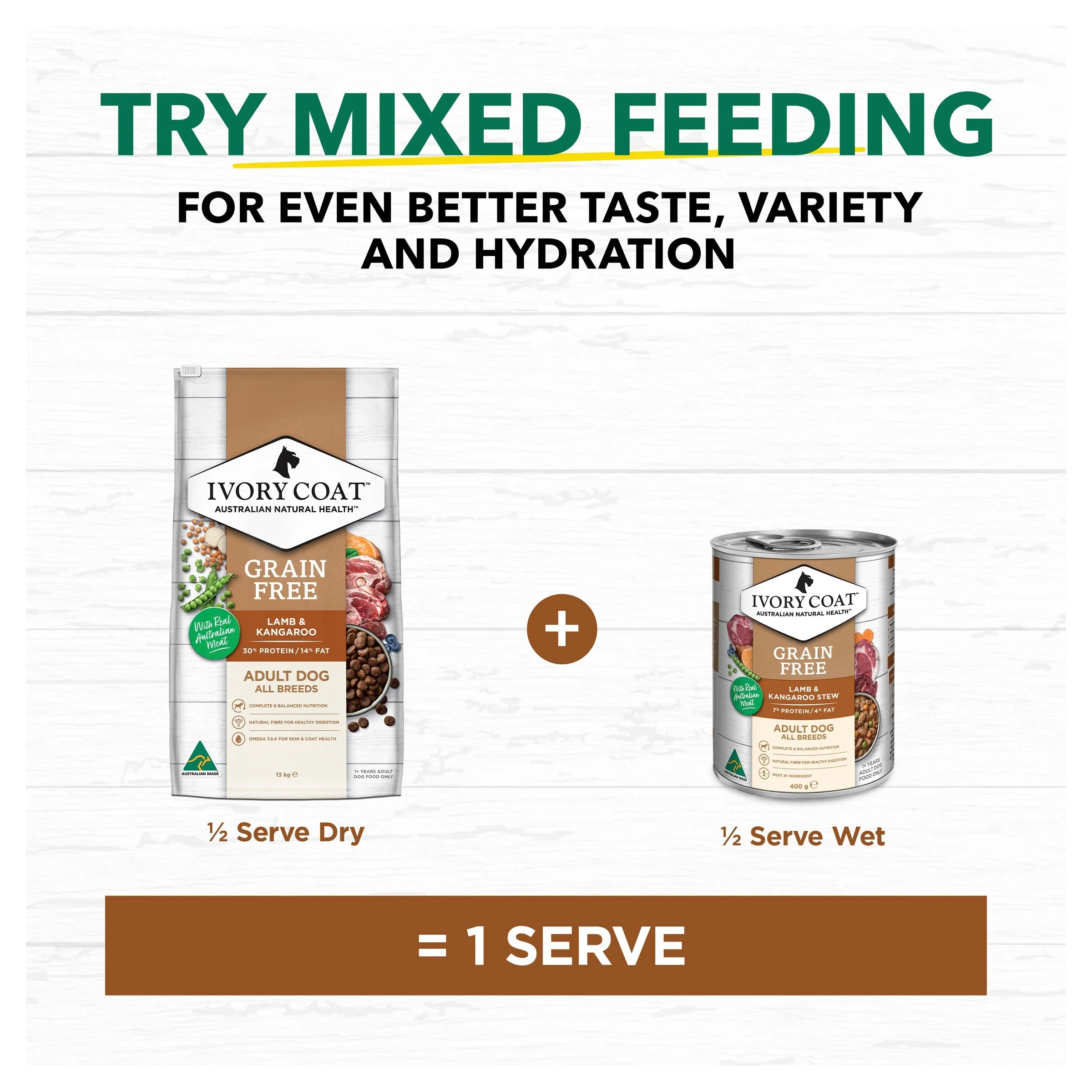 Ivory Coat Grain Free Lamb and Kangaroo Adult Dog Dry Food 13kg - Image 6