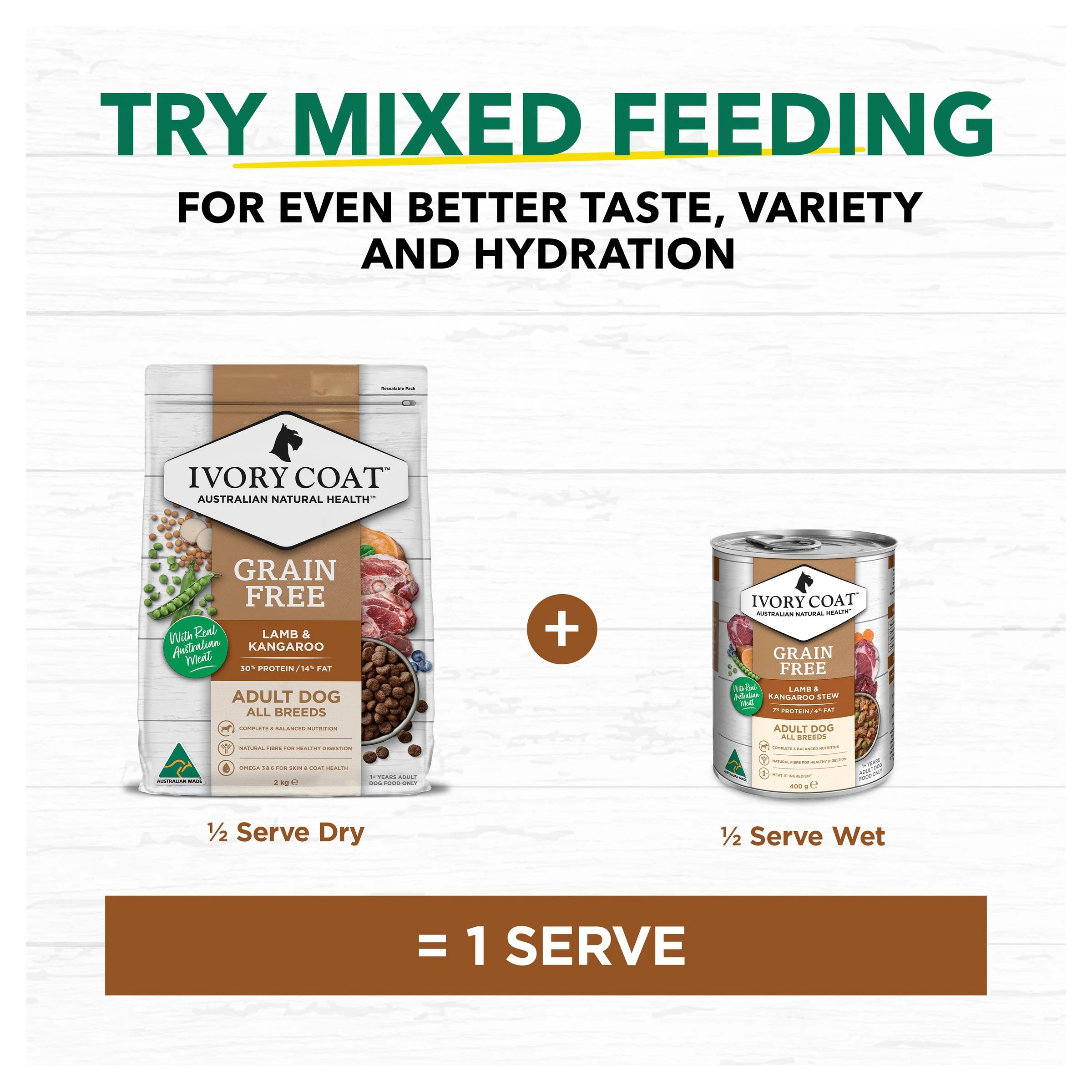 Ivory Coat Grain Free Lamb and Kangaroo Adult Dog Dry Food 2kg - Image 10