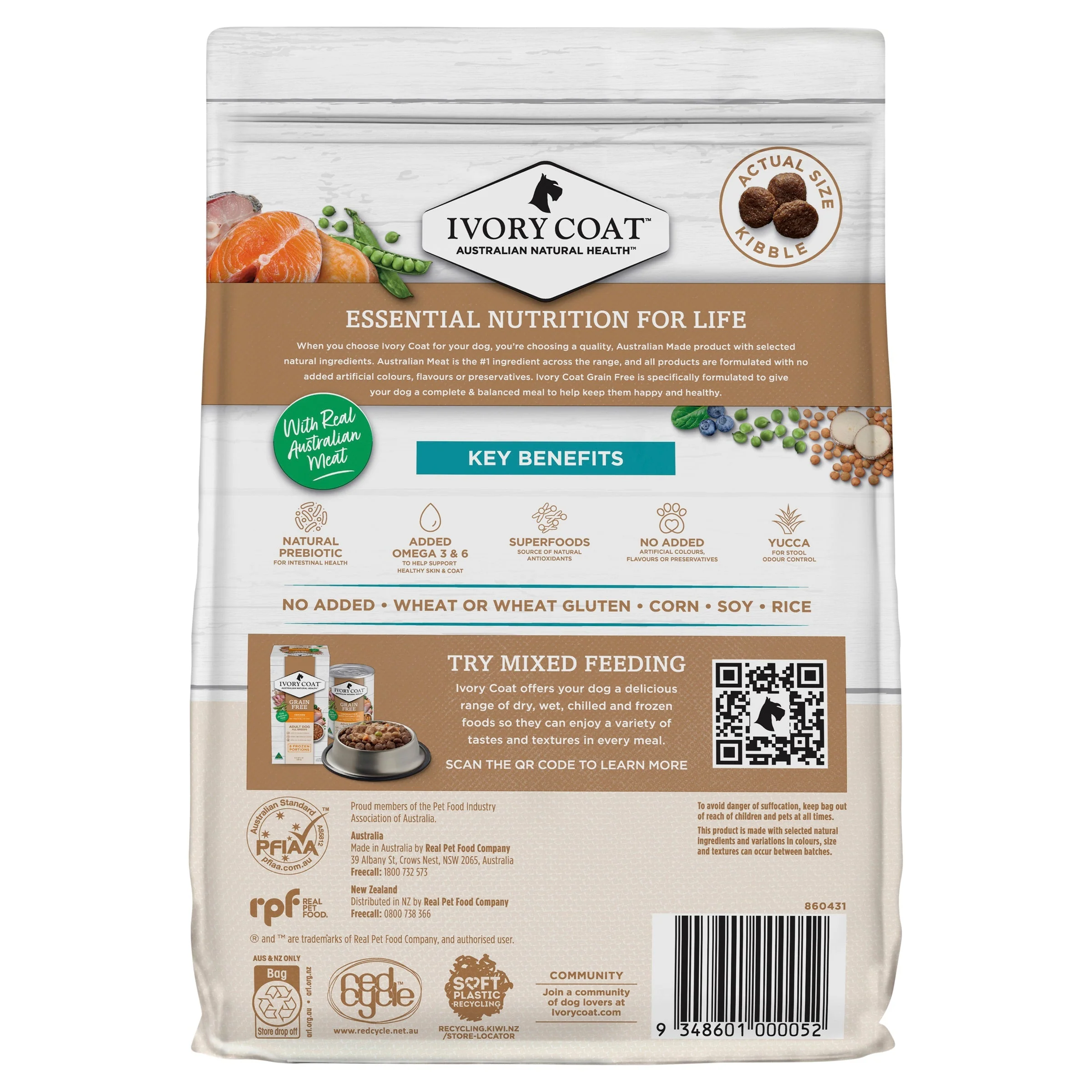 Ivory Coat Grain Free Ocean Fish and Salmon Adult Dog Dry Food 2kg - Image 2