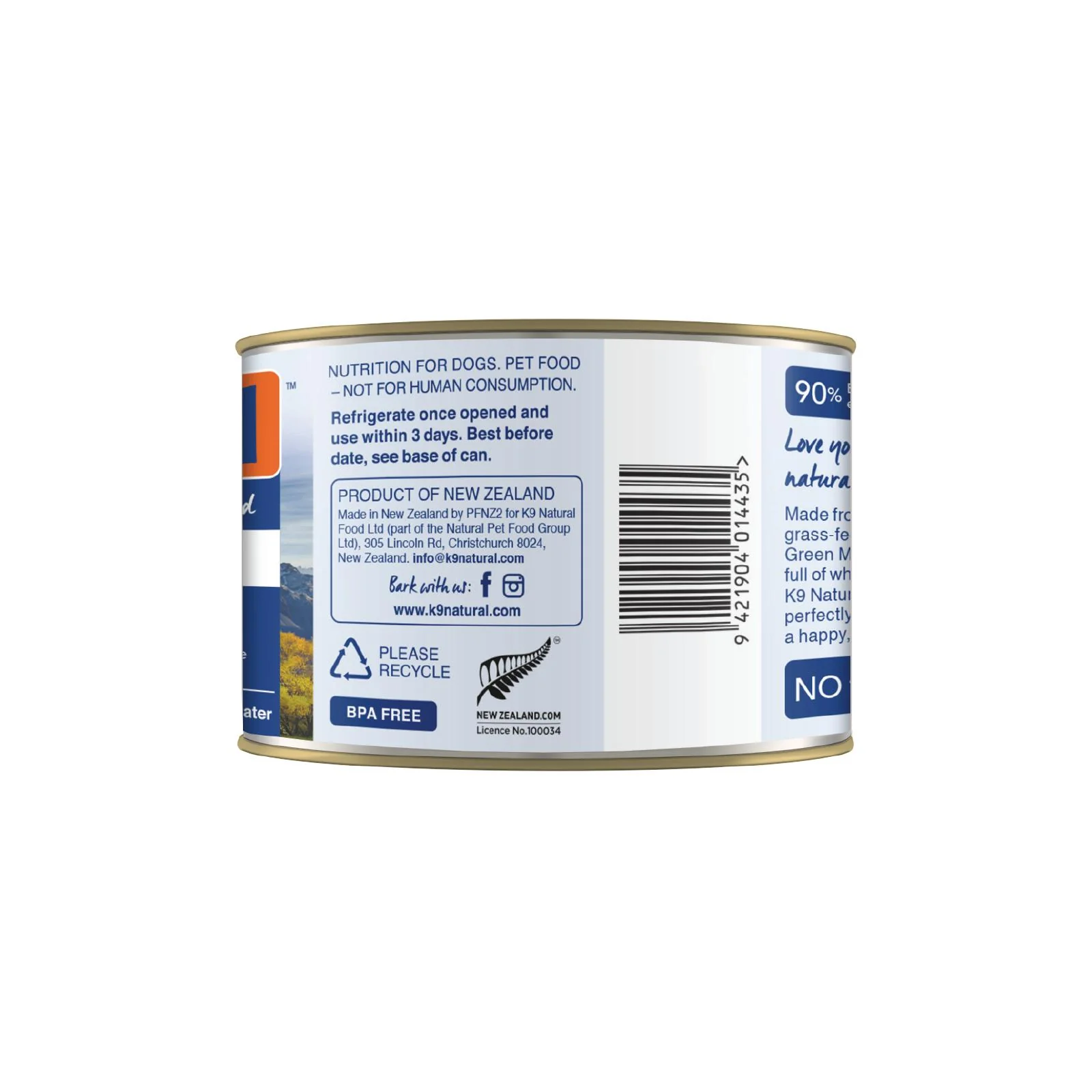 K9 Natural Beef Feast Wet Dog Food 170g - Image 4