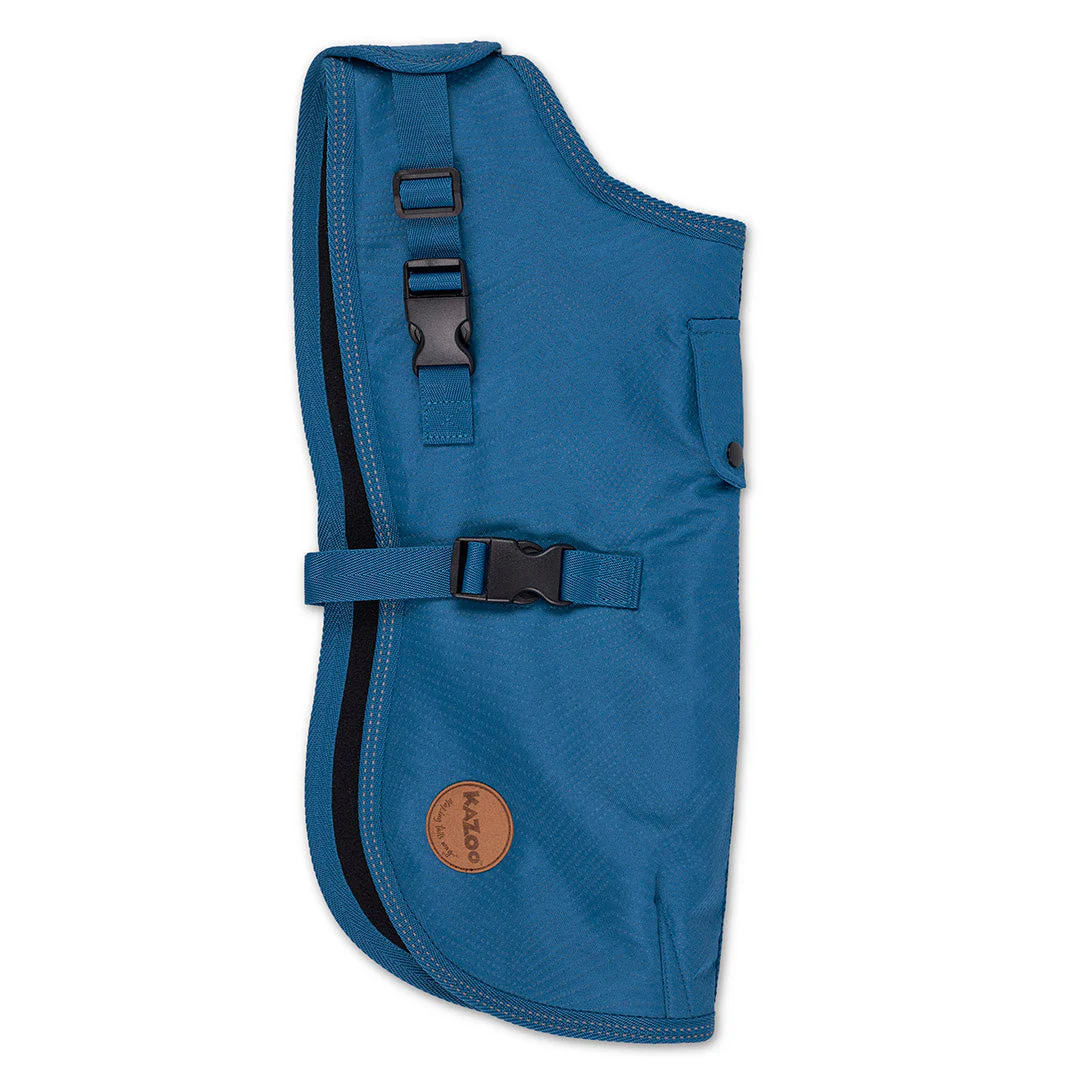 Kazoo Apparel Adventure Coat with Harness Hatch Blue Small 40cm