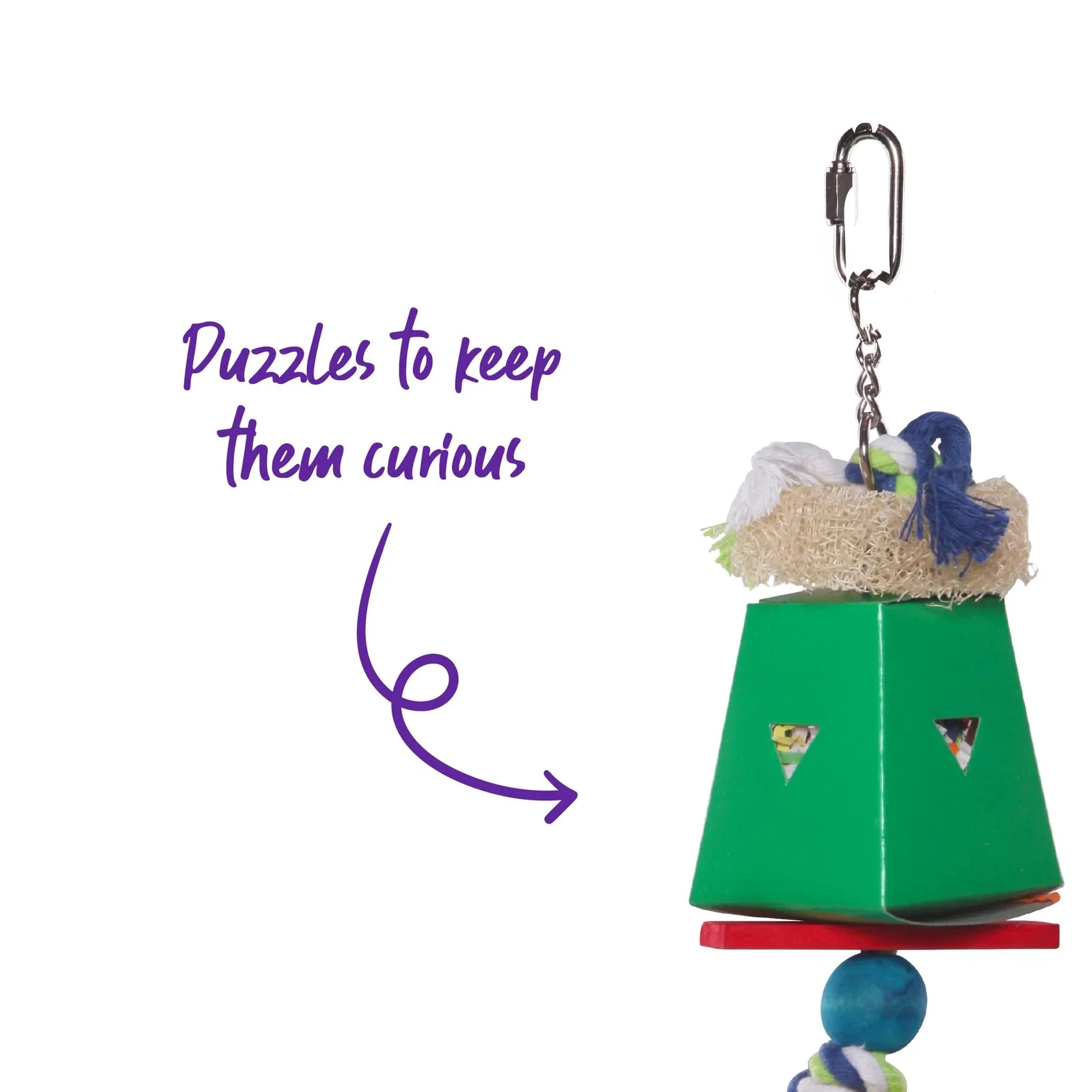 Kazoo Bird Toy Twin Ball and Cardboard Foraging Toy - Image 3
