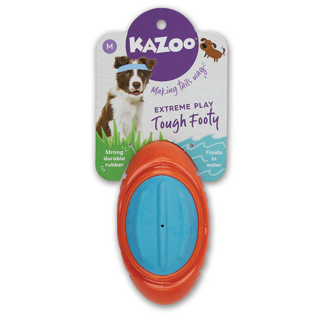 Kazoo Extreme Play Tough Footy Dog Toy Medium