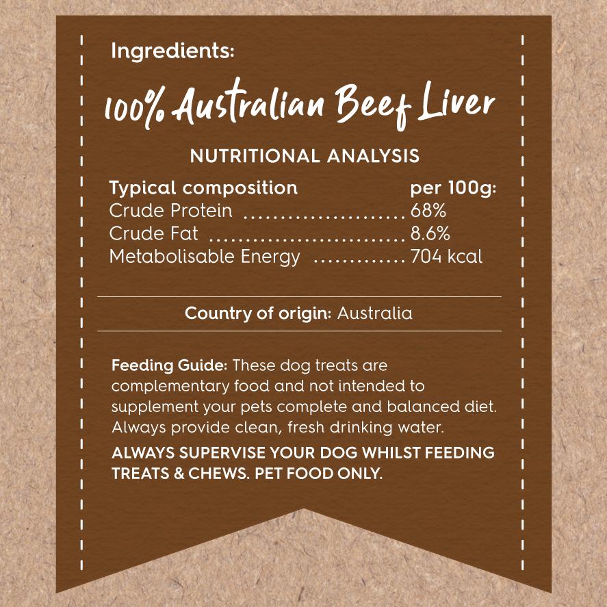 Kazoo Prime Cuts Beef Liver Chips Dog Treats 100g - Image 4