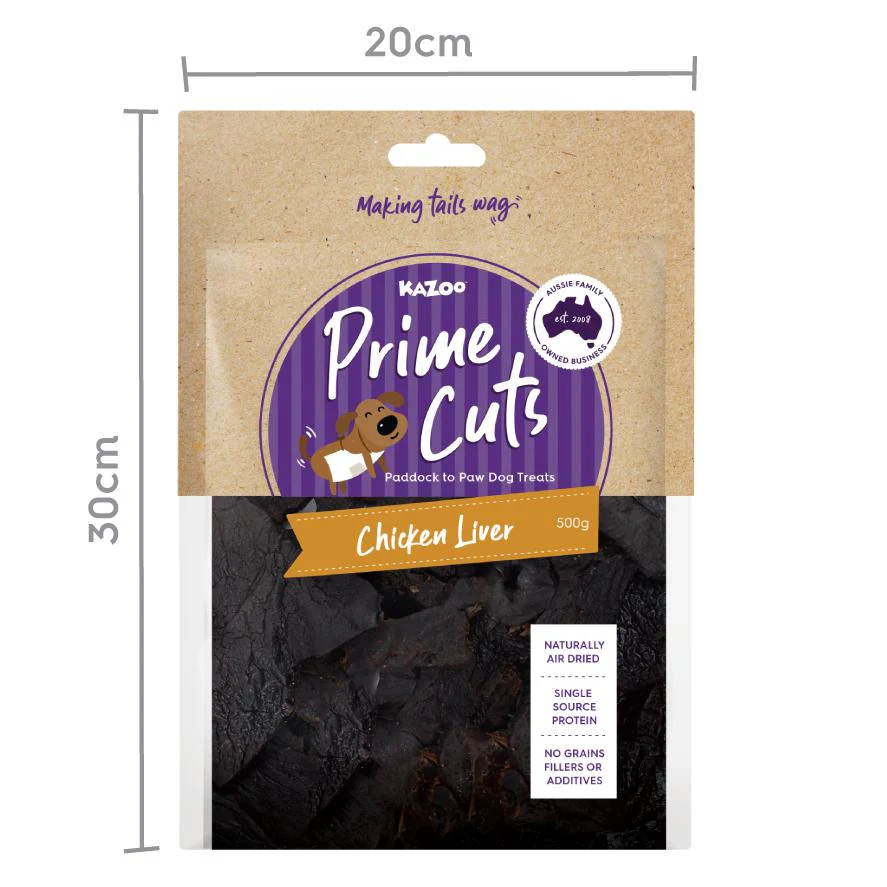 Kazoo Prime Cuts Chicken Liver Dog Treats 500g - Image 5