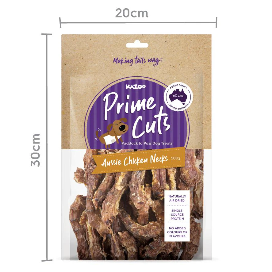 Kazoo Prime Cuts Chicken Necks Dog Treats 500g - Image 3