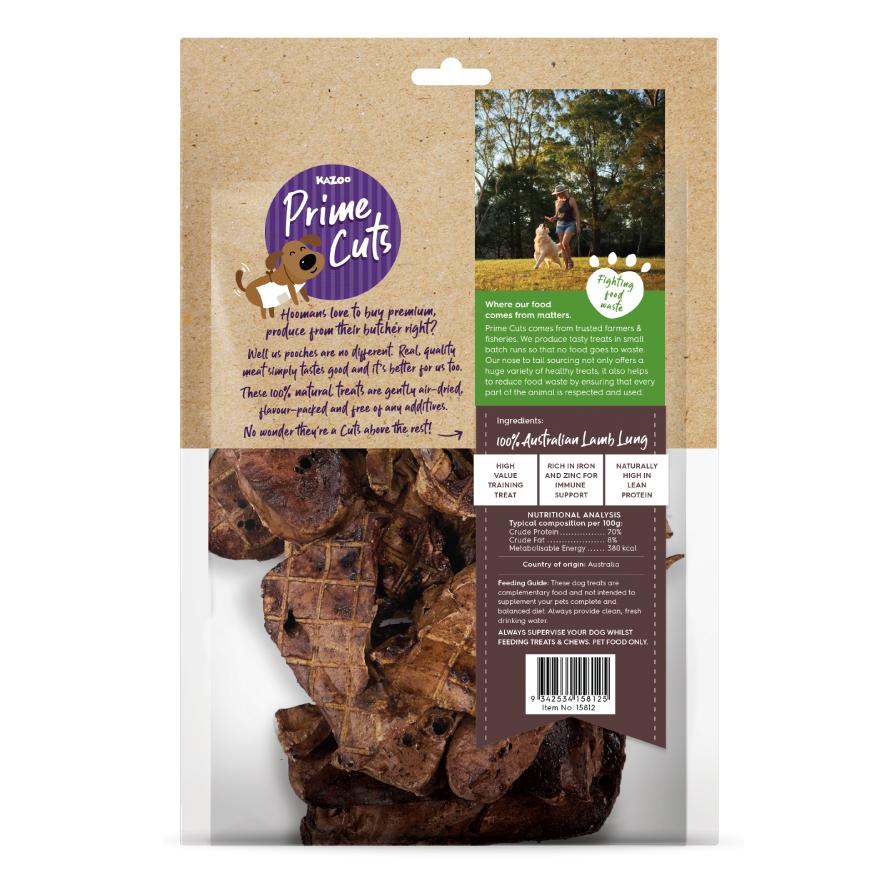 Kazoo Prime Cuts Lamb Lung Crisps Dog Treats 80g - Image 5