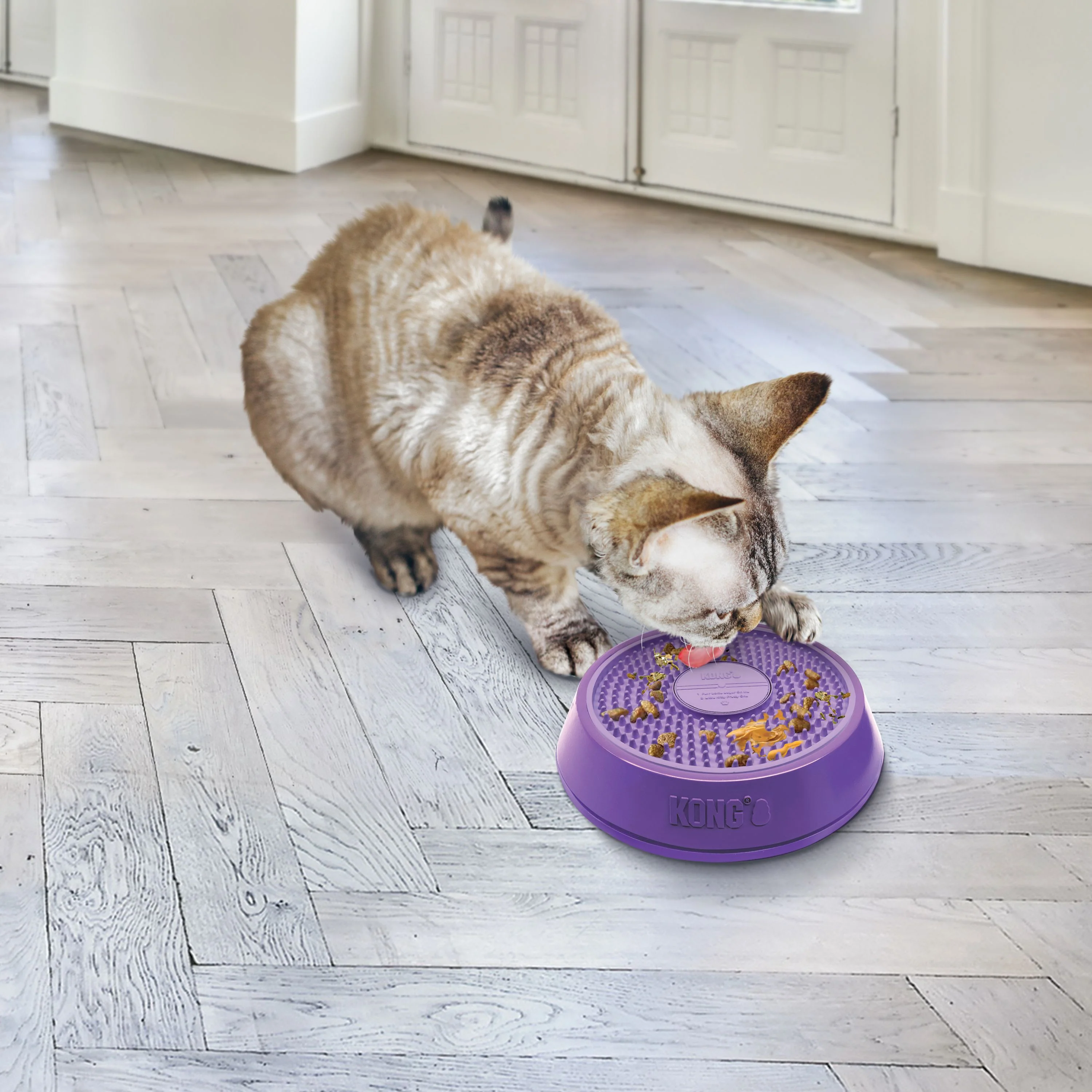 KONG Licks Spinz Interactive Cat Toy - Image 3