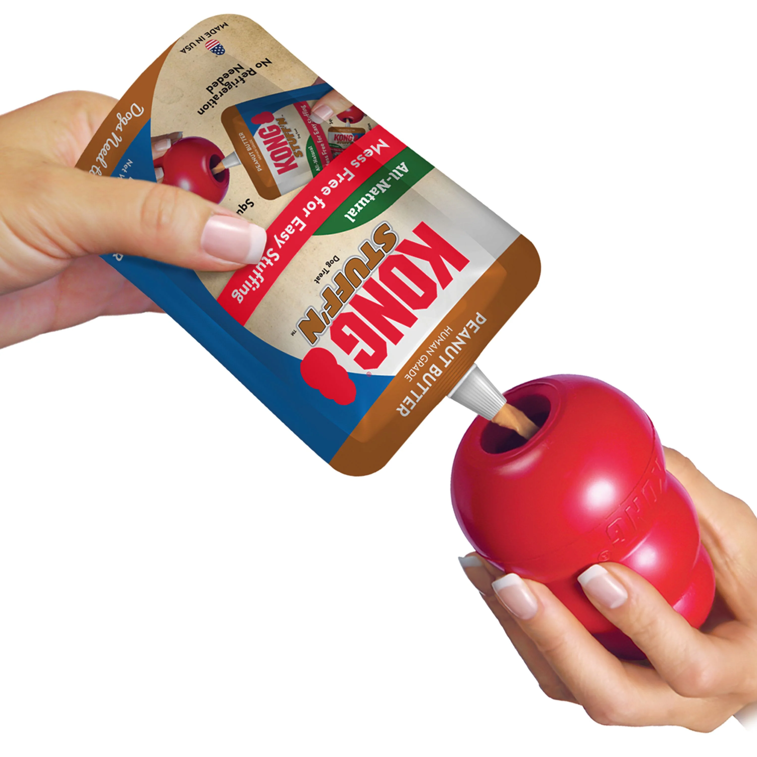 KONG Stuffn All Natural Peanut Butter Pouch 170g Dog Treat