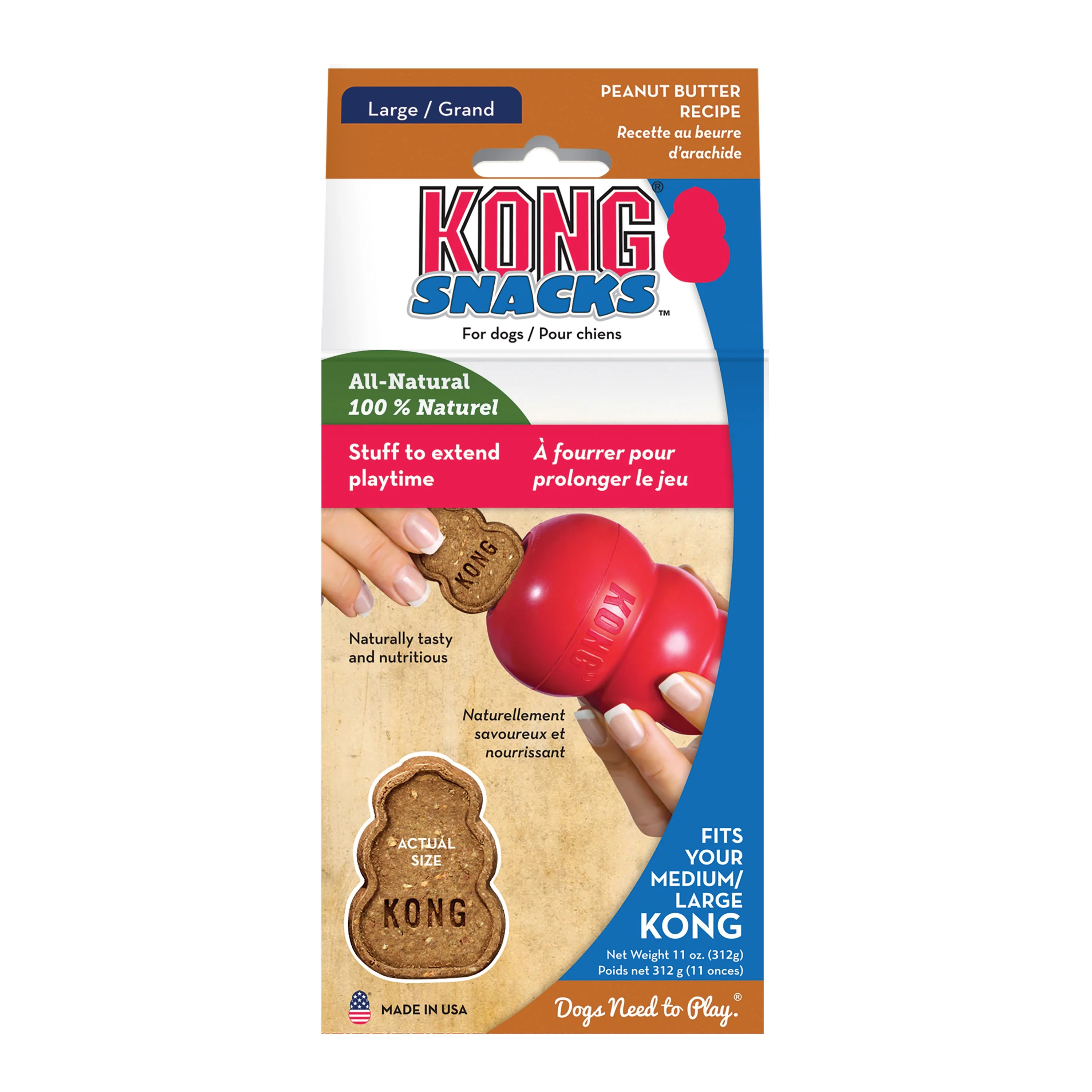 KONG Stuffn Snacks Peanut Large 300g