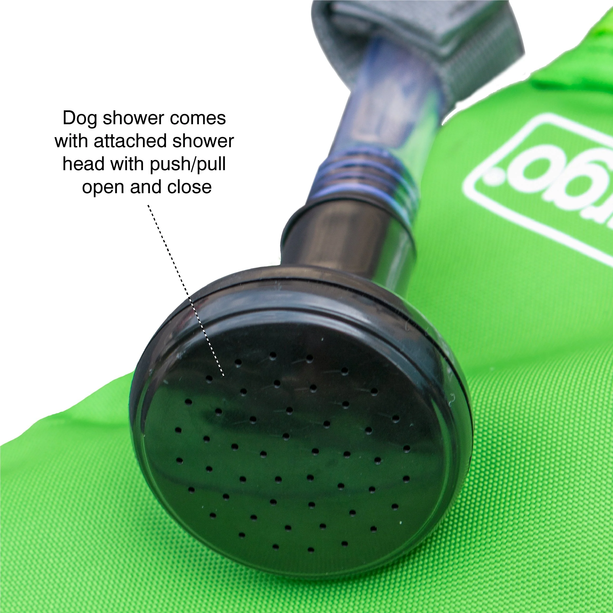 Kurgo Go Travel Dog Shower Bag Grass Green - Image 3