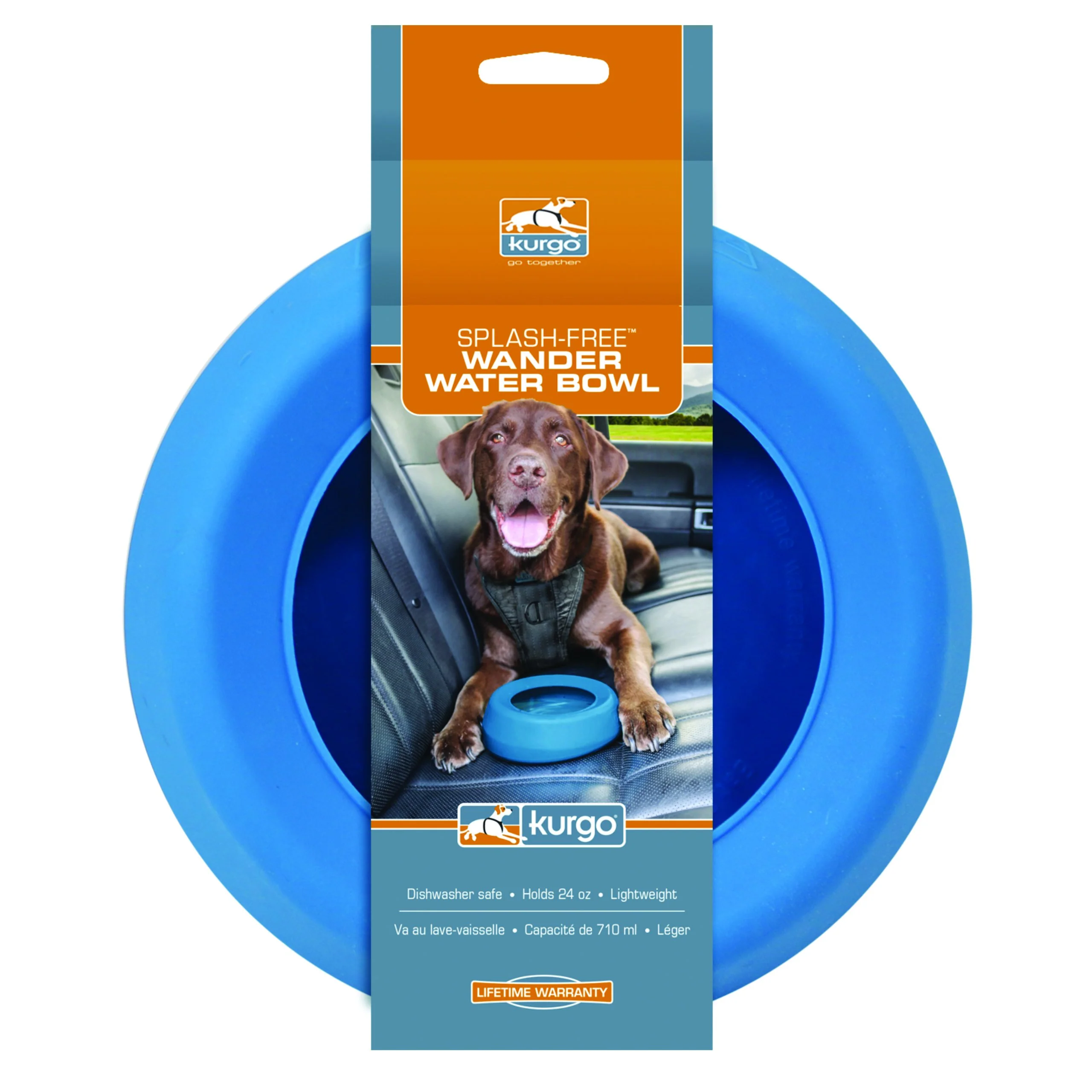 Kurgo Wander Dog Splash Free Travel Water Bowl - Image 4
