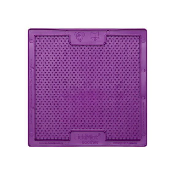 LickiMat Soother Slow Feeder Mat for Dogs Purple - Image 2