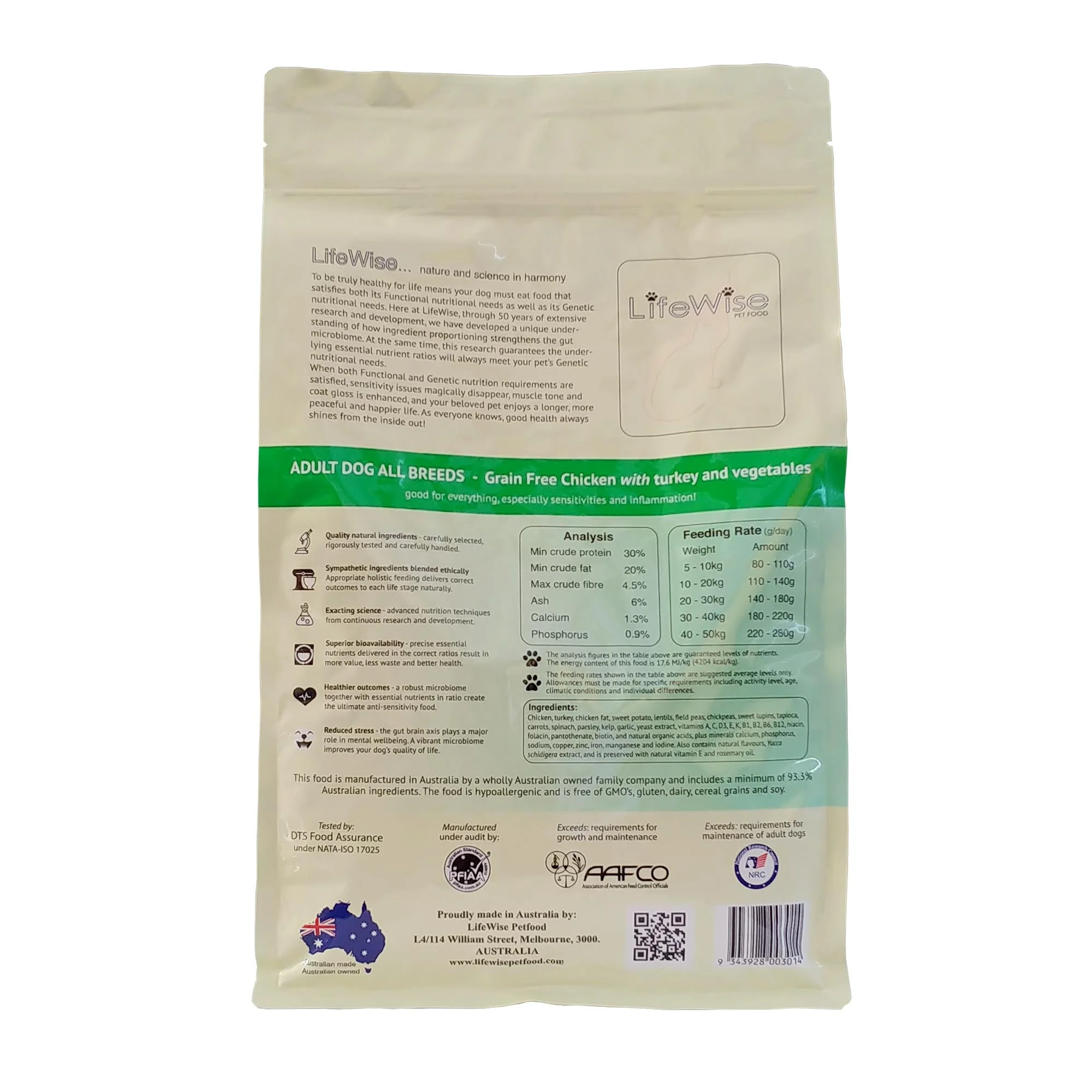 LifeWise Grain Free Chicken with Turkey Dry Dog Food 2.5kg - Image 2