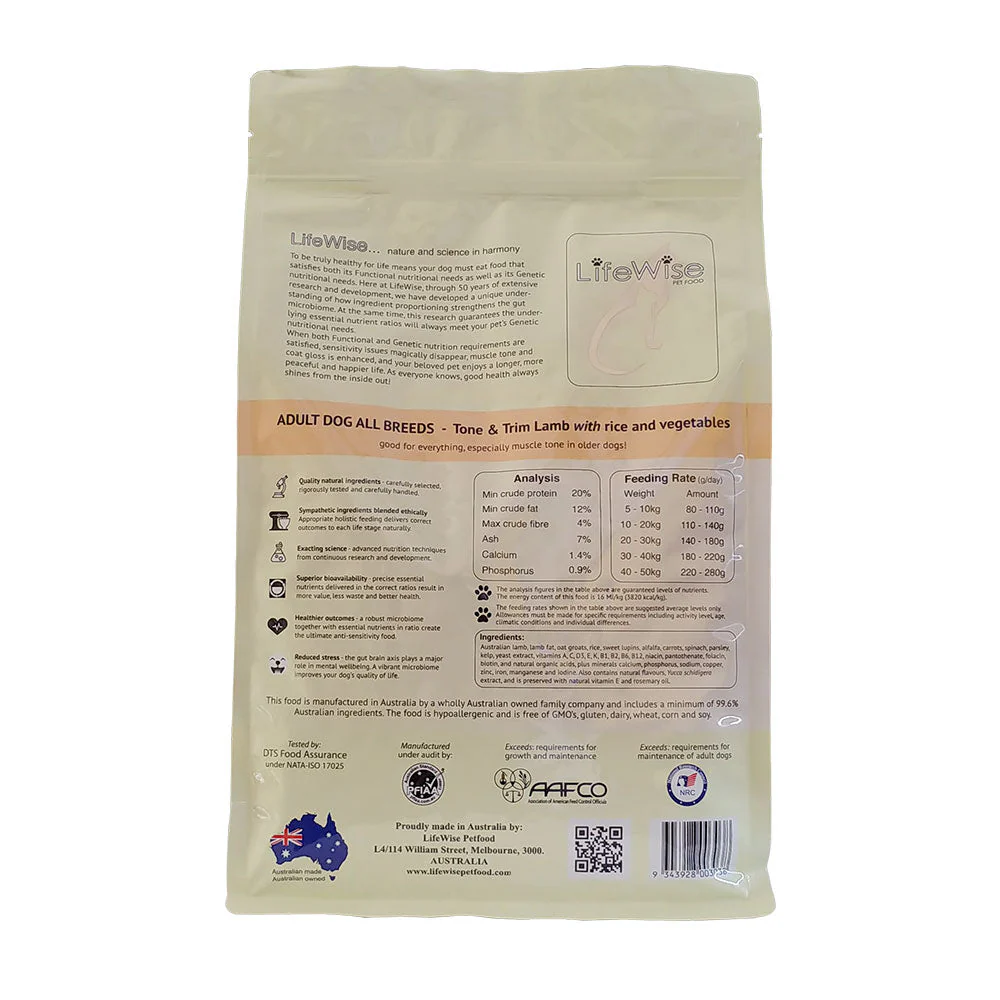 LifeWise Tone and Trim Lamb Dry Dog Food 18kg - Image 2