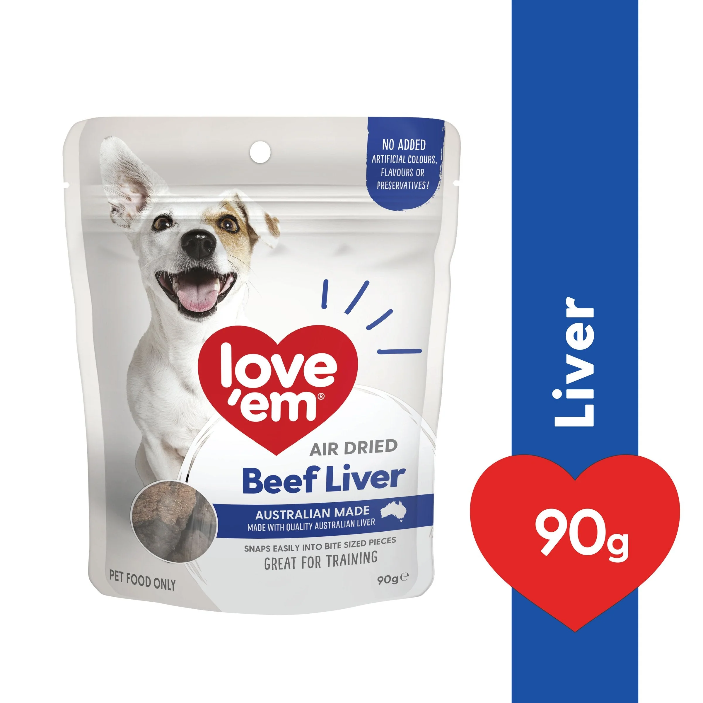 Love Em Air Dried Beef Liver Dog Treats 90g - Image 6