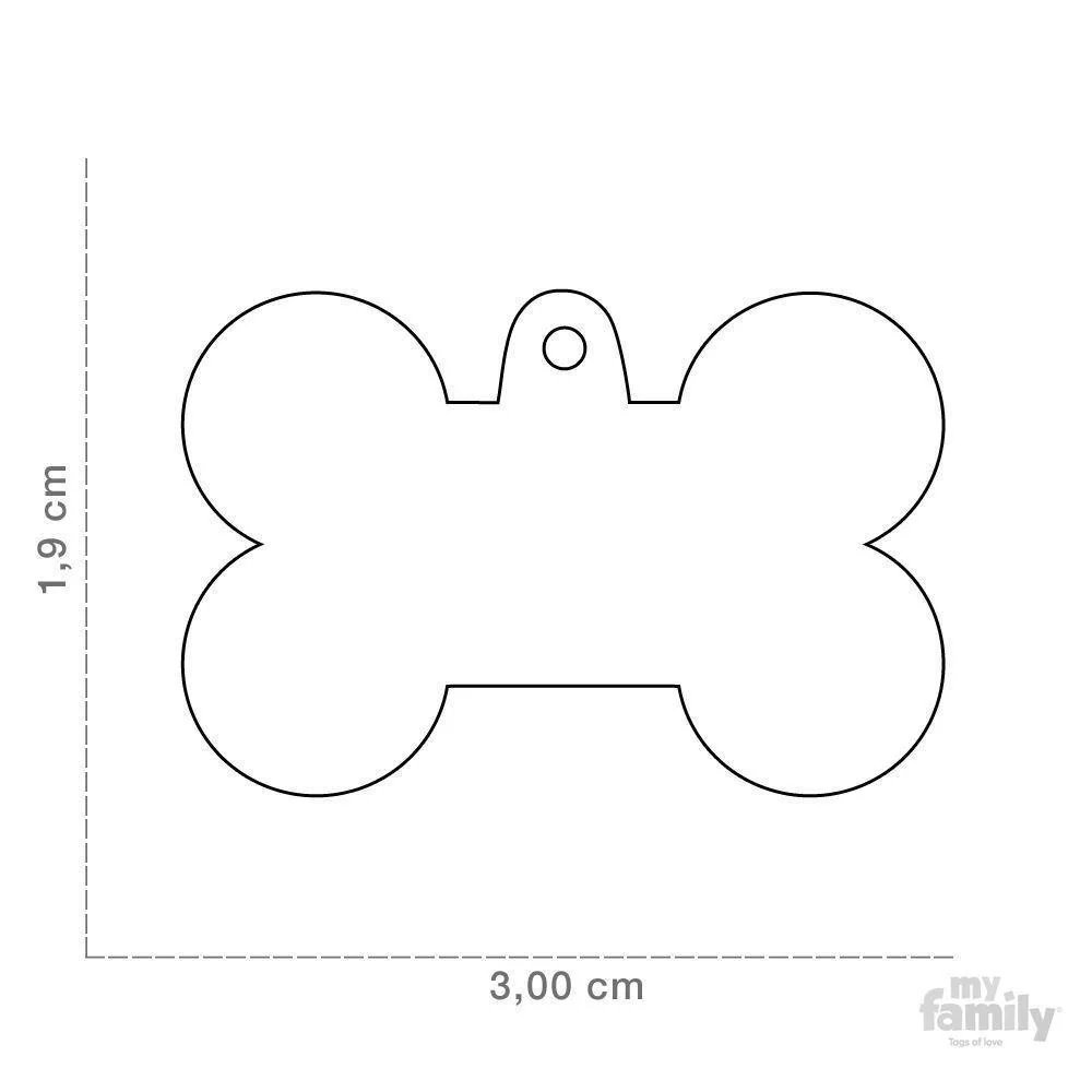 My Family Basic Bone Small Lime with Free Engraving - Image 2
