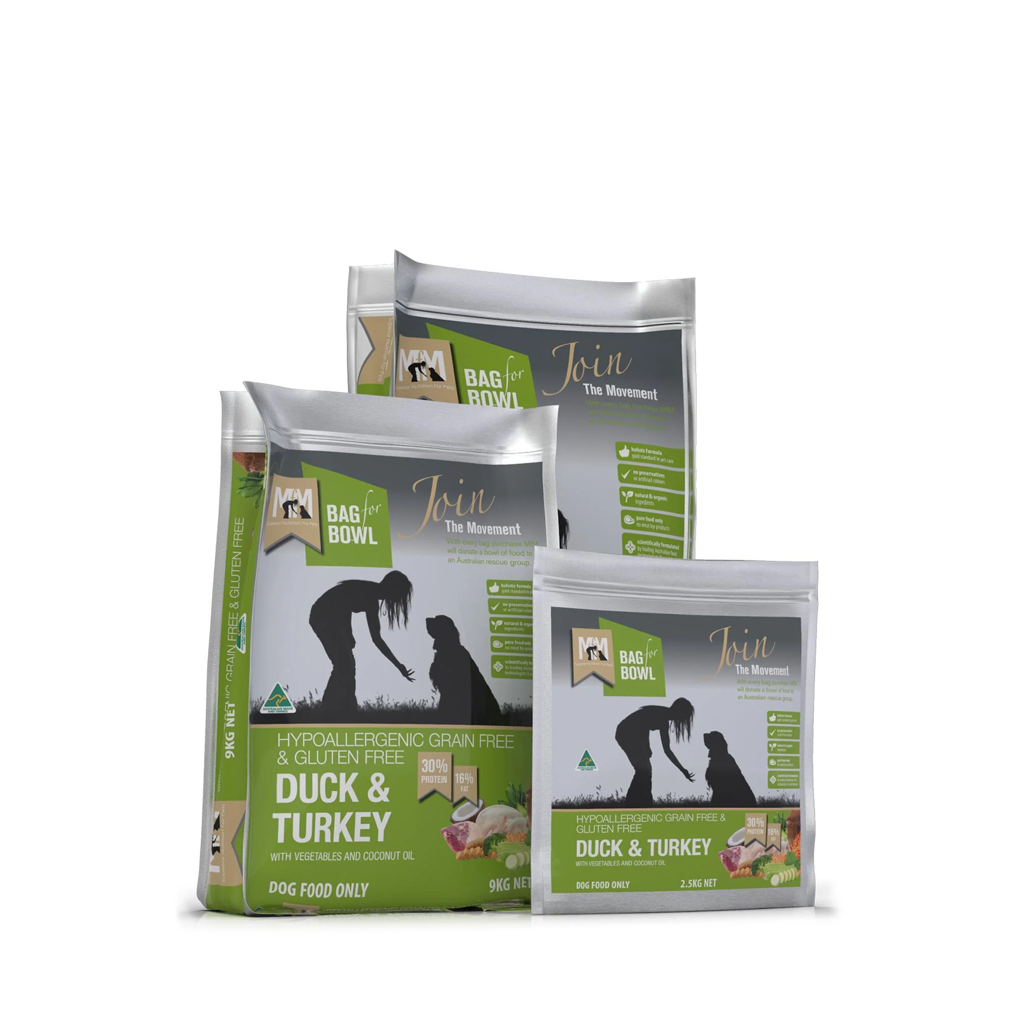 Meals for Mutts Grain Free Duck and Turkey Dry Dog Food 9kg - Image 5