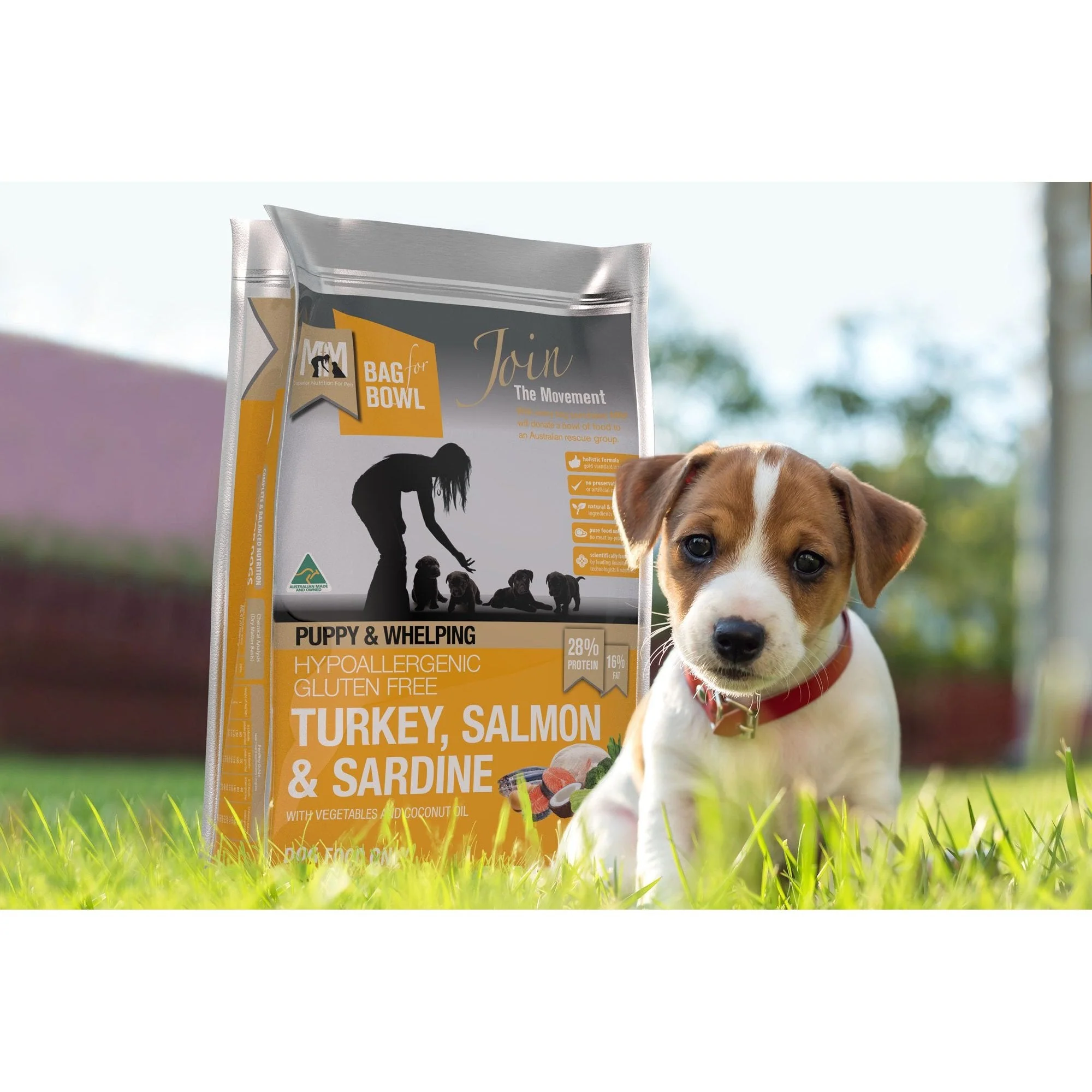 Meals for Mutts Puppy Turkey Salmon and Sardine Dry Dog Food 2.5kg - Image 4