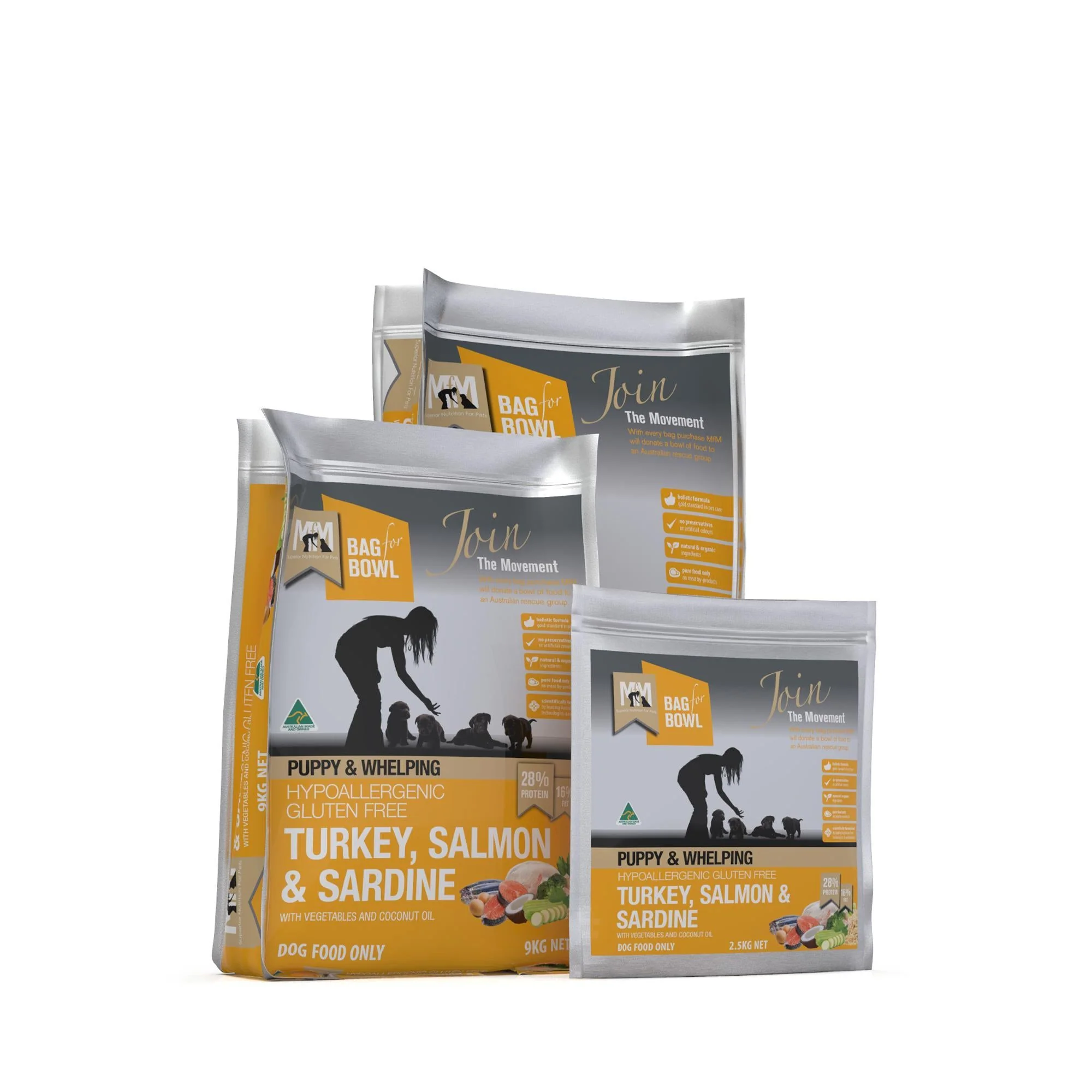 Meals for Mutts Puppy Turkey Salmon and Sardine Dry Dog Food 2.5kg - Image 5