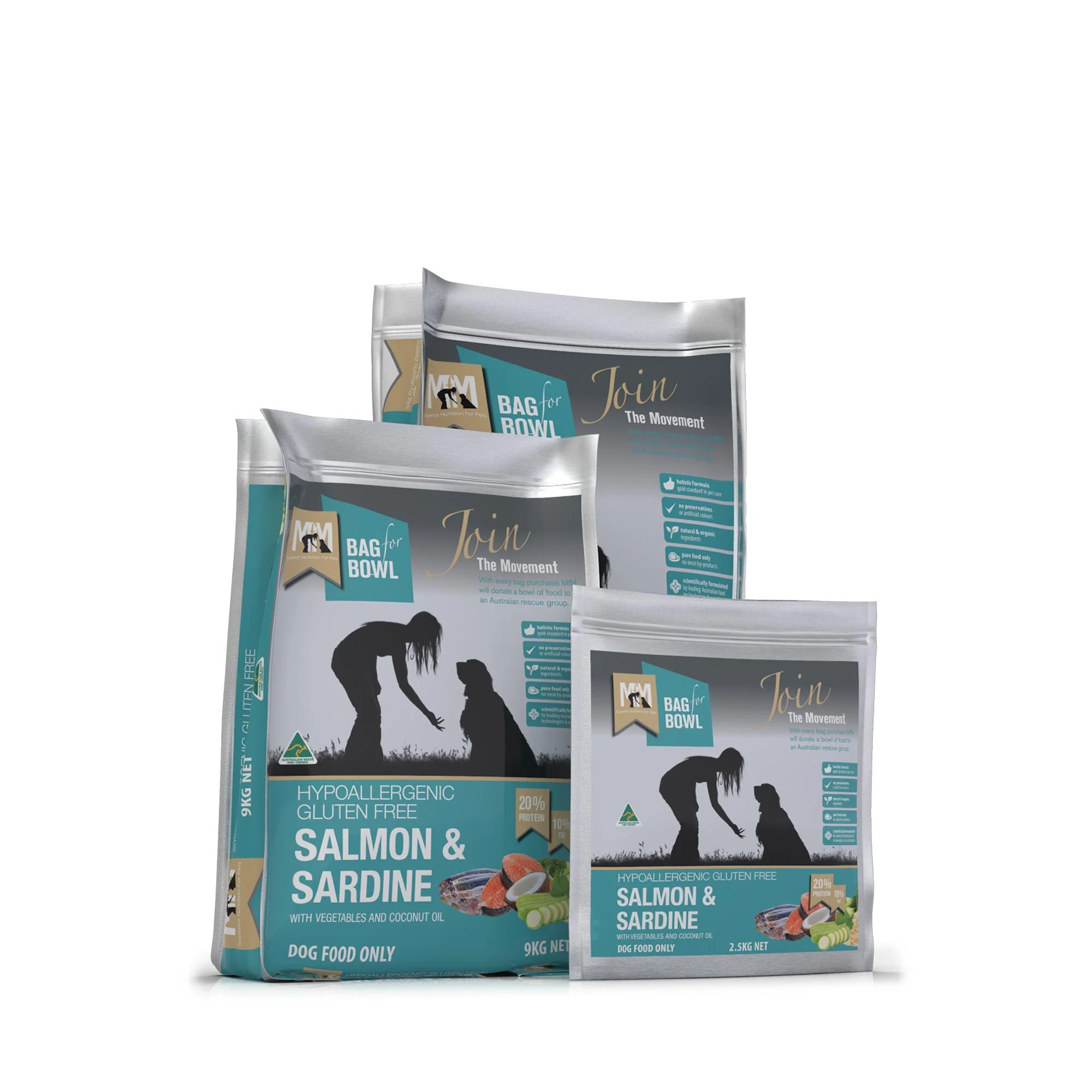 Meals for Mutts Salmon and Sardine Dry Dog Food 9kg - Image 5