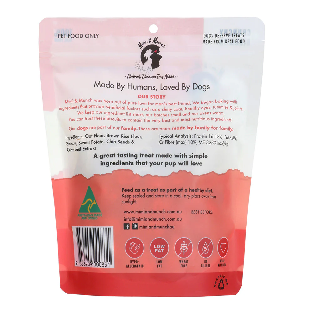 Mimi and Munch Wheat Free Fish and Chips Dog Biscuit Treats 180g - Image 2