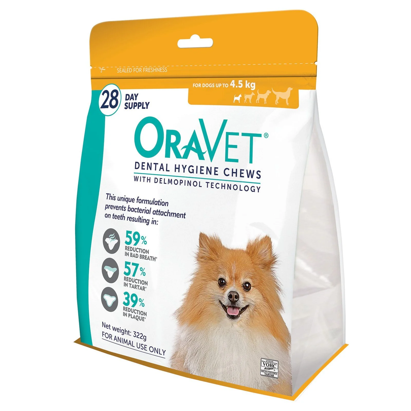 OraVet Dental Hygiene Chews for Very Small Dogs 28 Pack - Image 2