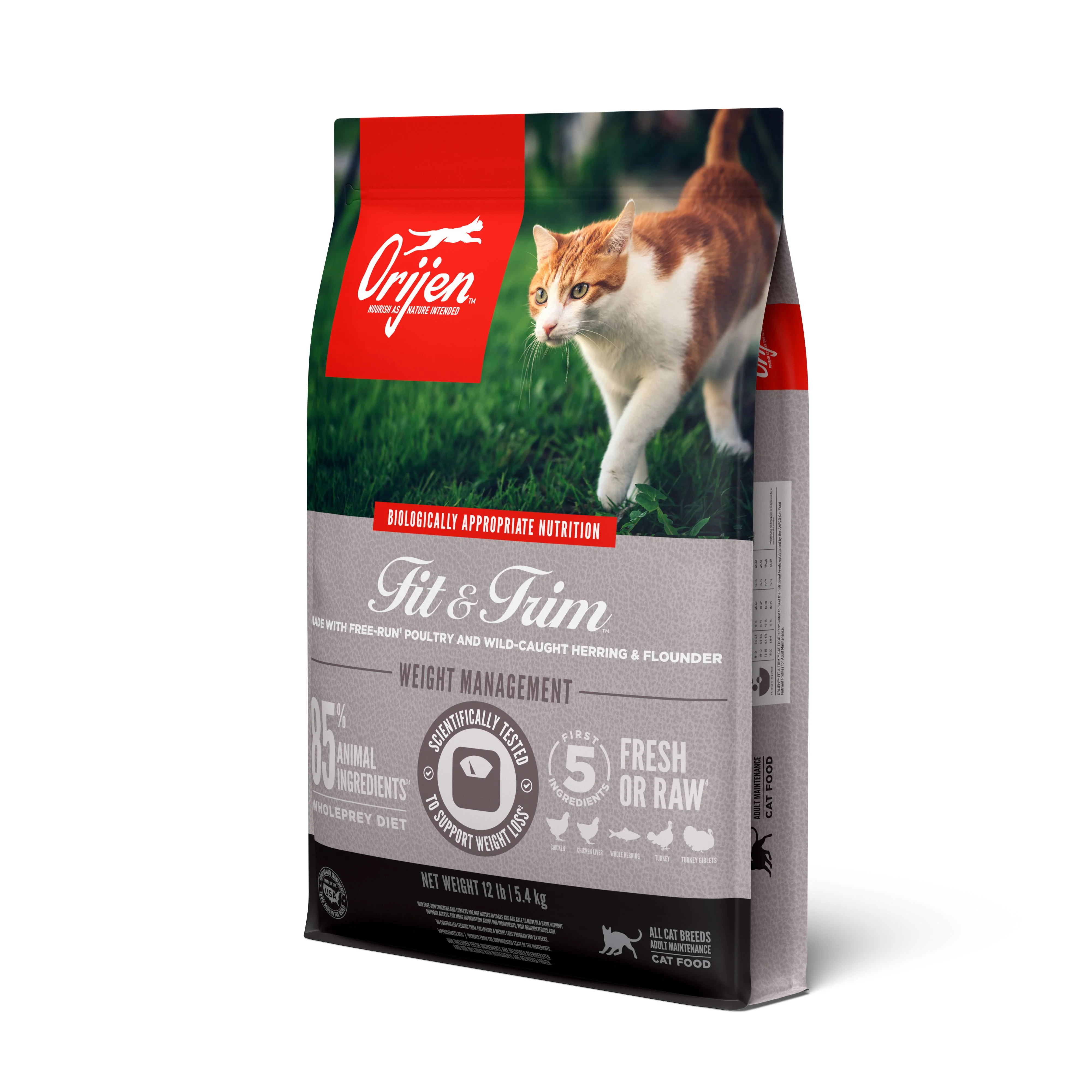 ORIJEN Fit and Trim Biologically Appropriate Dry Cat Food 5.4kg - Image 13