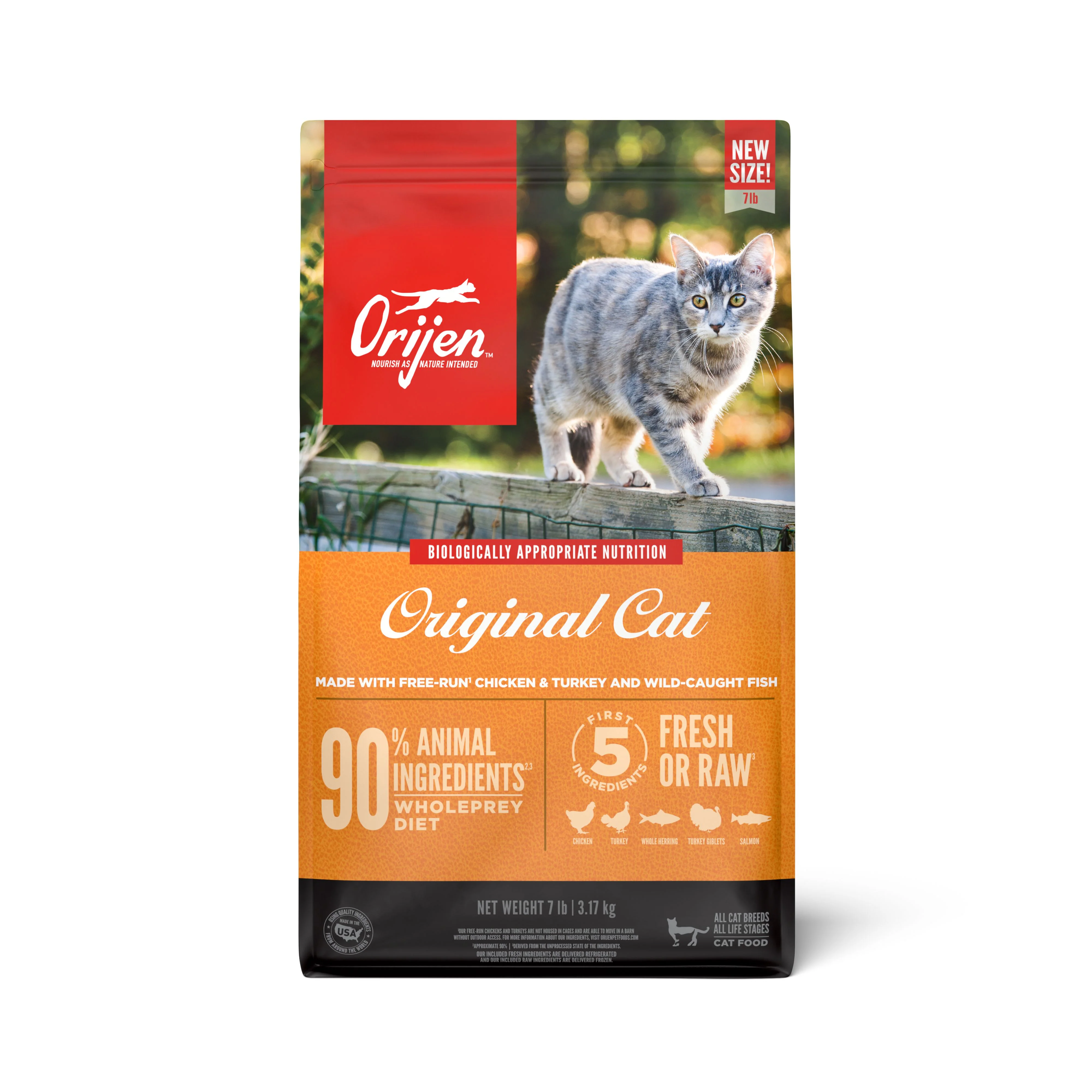 ORIJEN Original Biologically Appropriate Dry Cat Food 3.17kg - Image 2