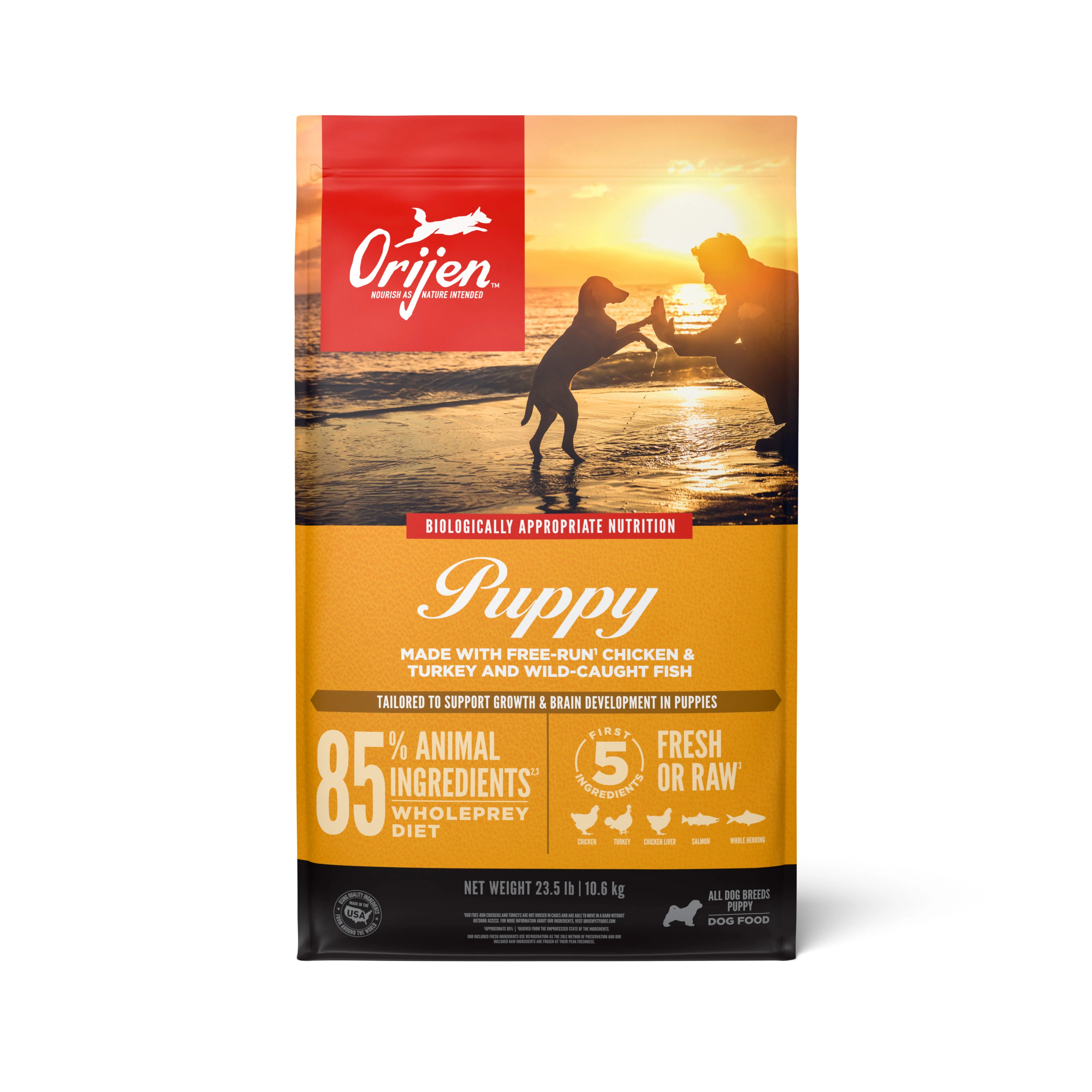 ORIJEN Puppy Biologically Appropriate Dry Dog Food 10.6kg - Image 2