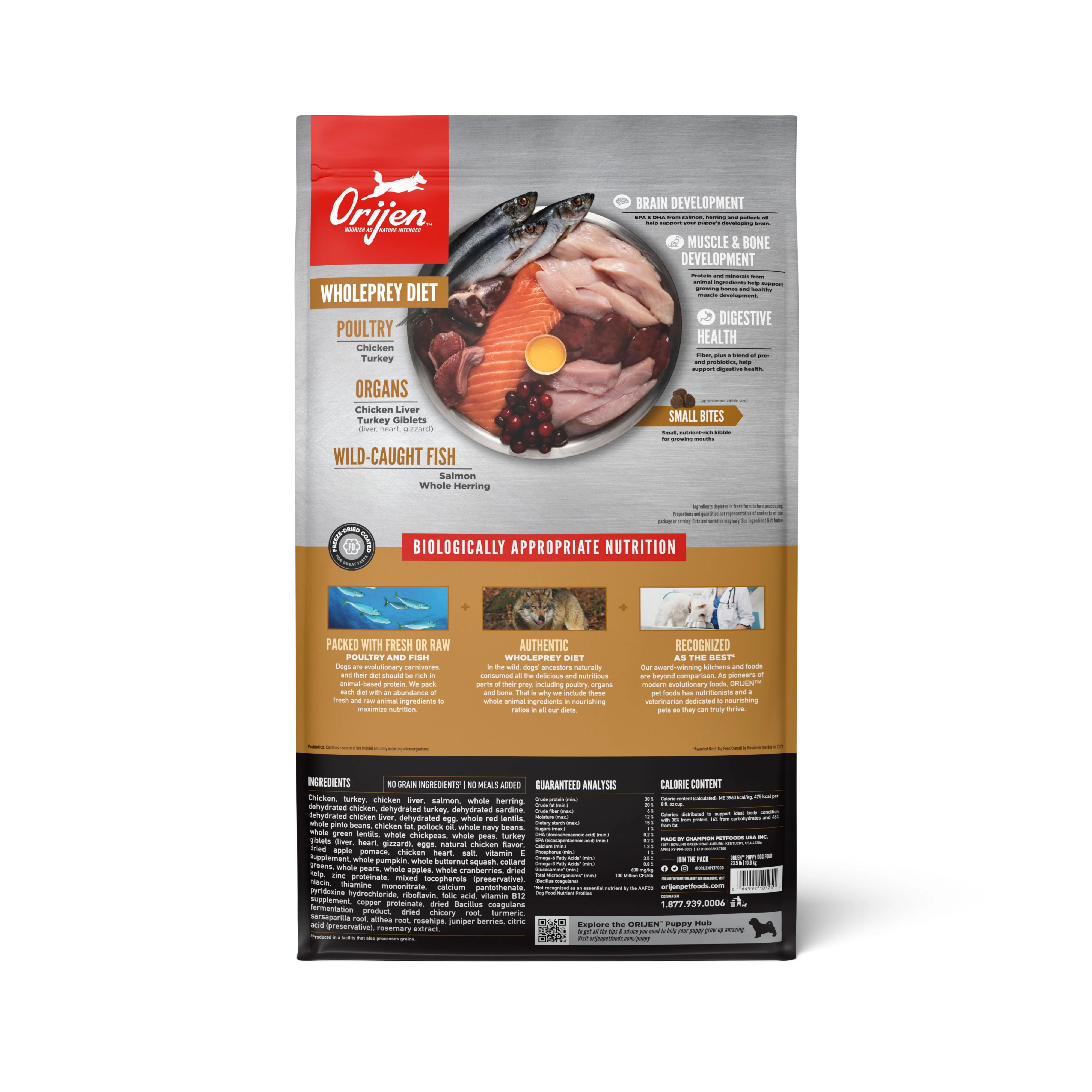ORIJEN Puppy Biologically Appropriate Dry Dog Food 10.6kg - Image 4